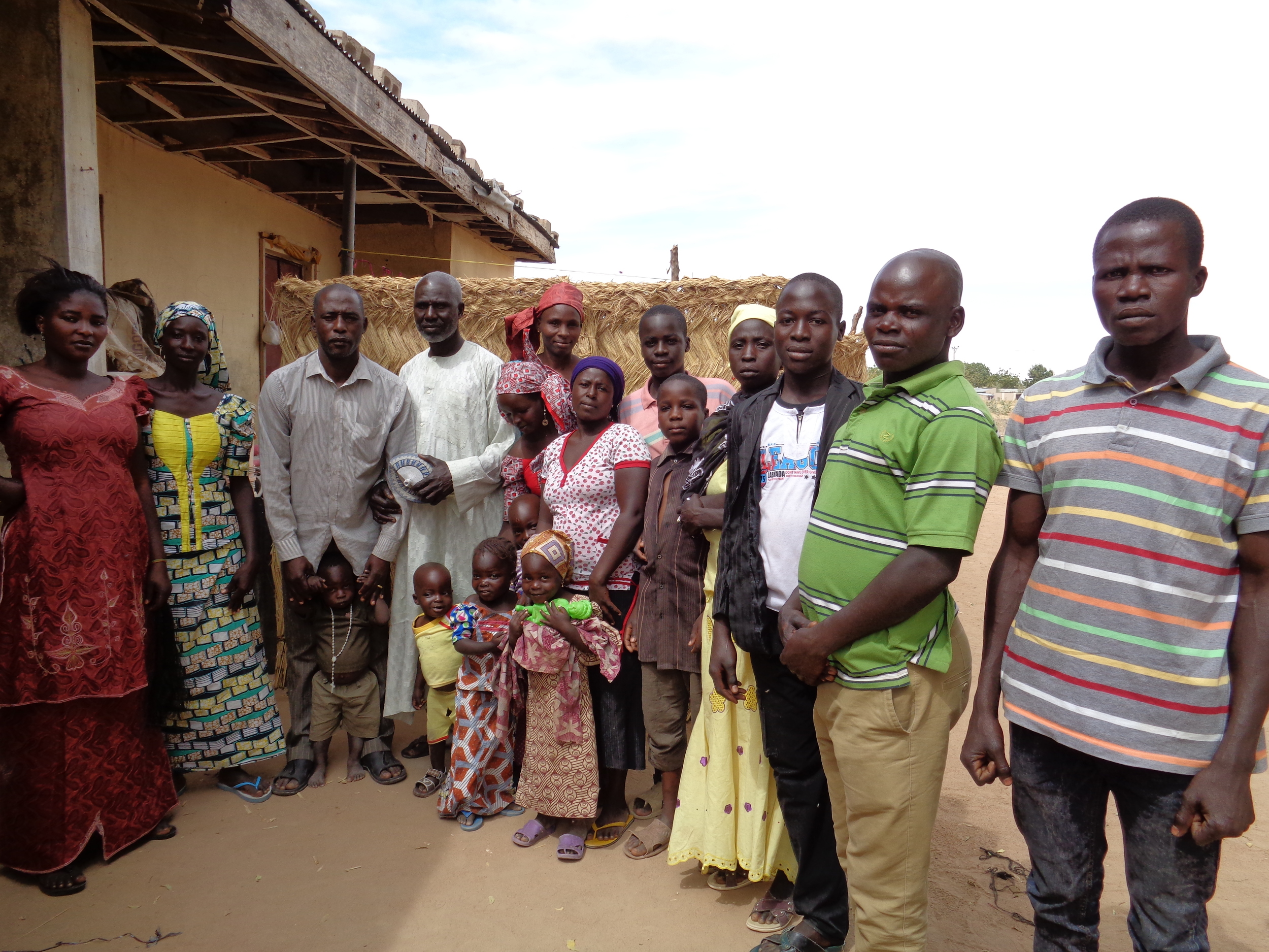 Internally displaced people living in a host community in Maiduguri, northeast Nigeria.