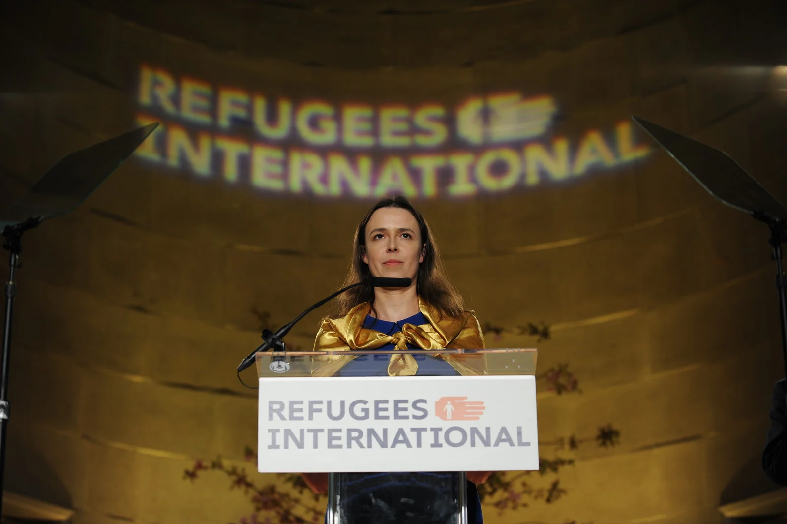 Ukrainian humanitarian and recipient of the Richard C. Holbrooke Award, Olena Honcharova.