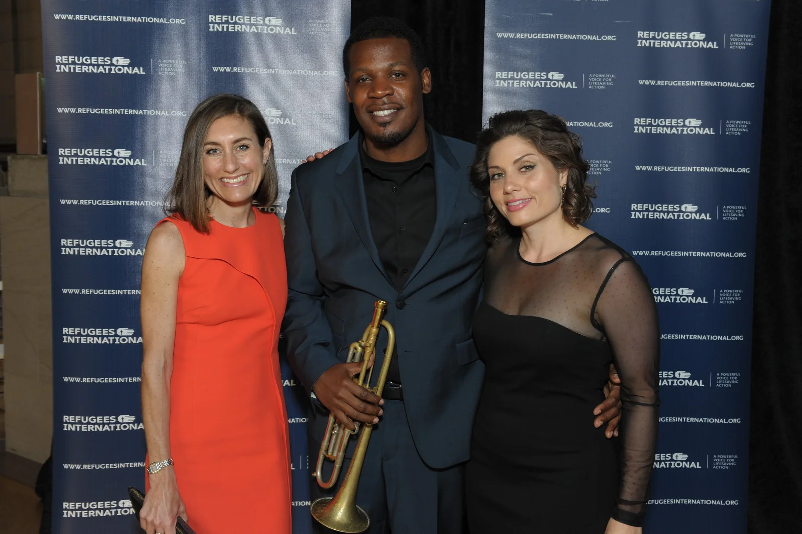 RI Board Member Sarah Bacon, Keyon Harrold, and Andrea Pizziconi.