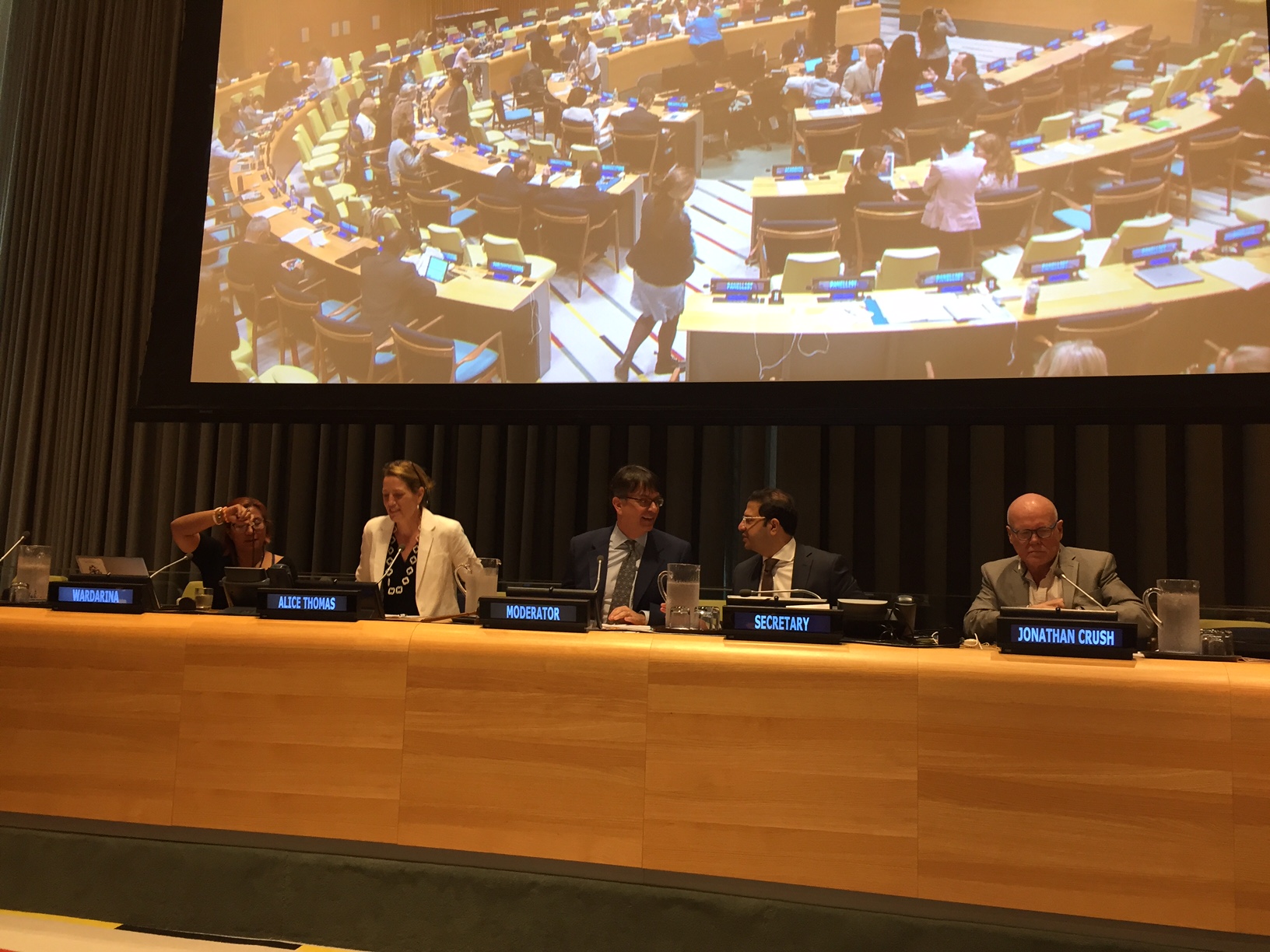 Presentation by Alice Thomas at Global Compact on Migration Multi-stakeholder dialogue
