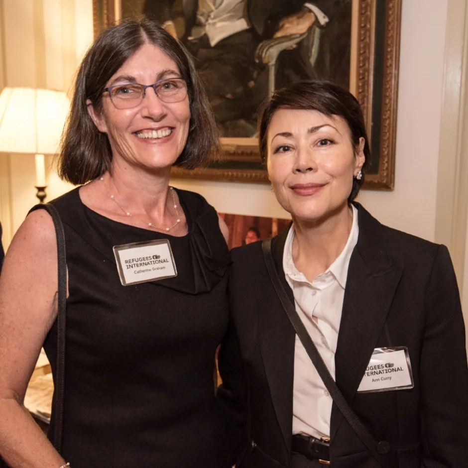 Previous Exceptional Service Award honoree Ann Curry with New York Circle attendee Catherine Graham.