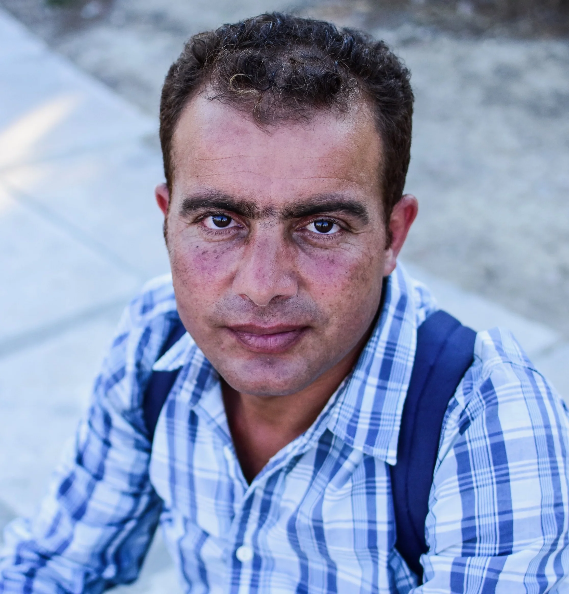 Asylum seeker trapped on the island of Chios, Greece.