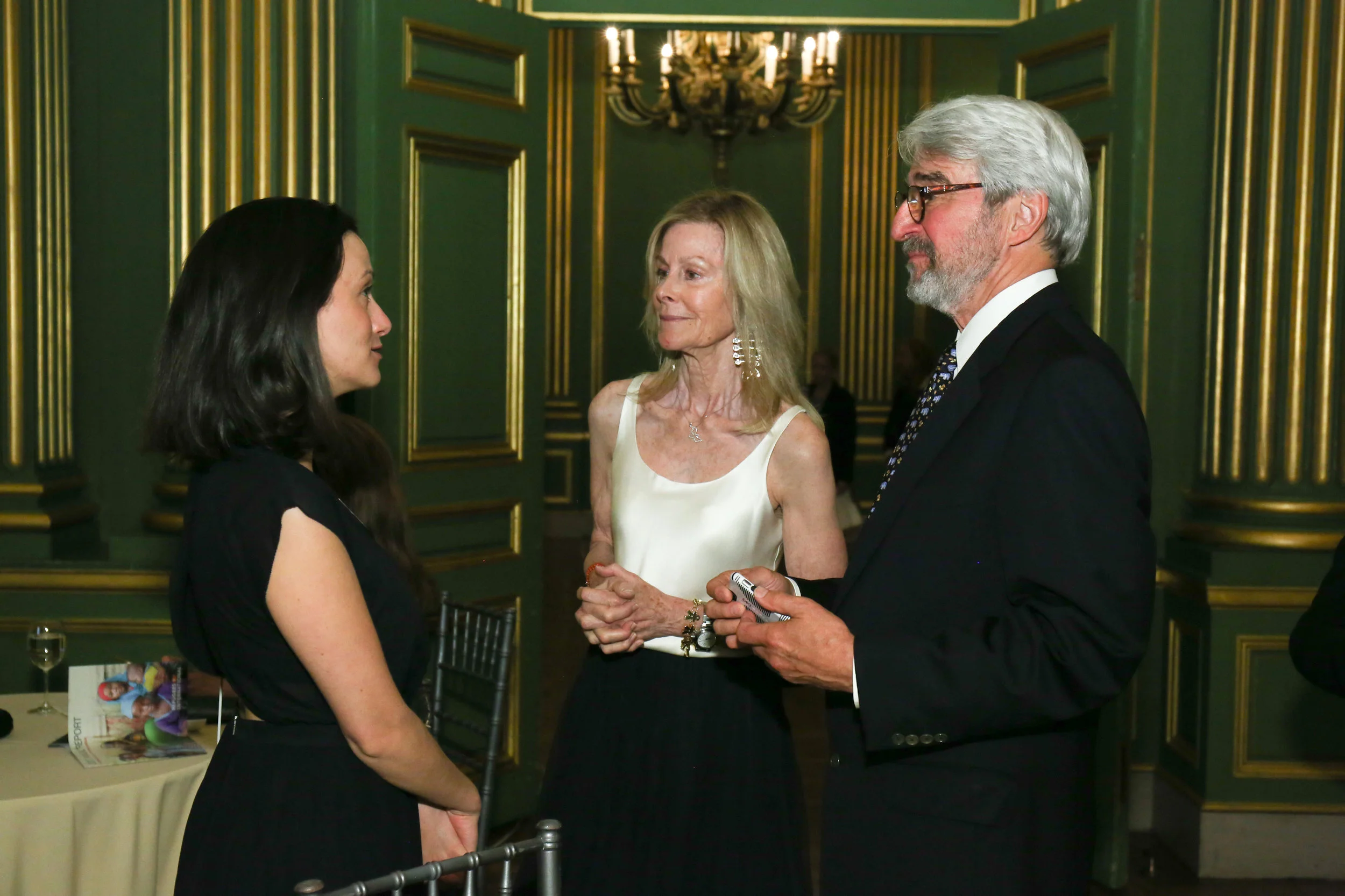 RI Advocate Alexandra Lamarche with Board Chair Eileen Shields-West and Board Member Emeritus Sam Waterston.