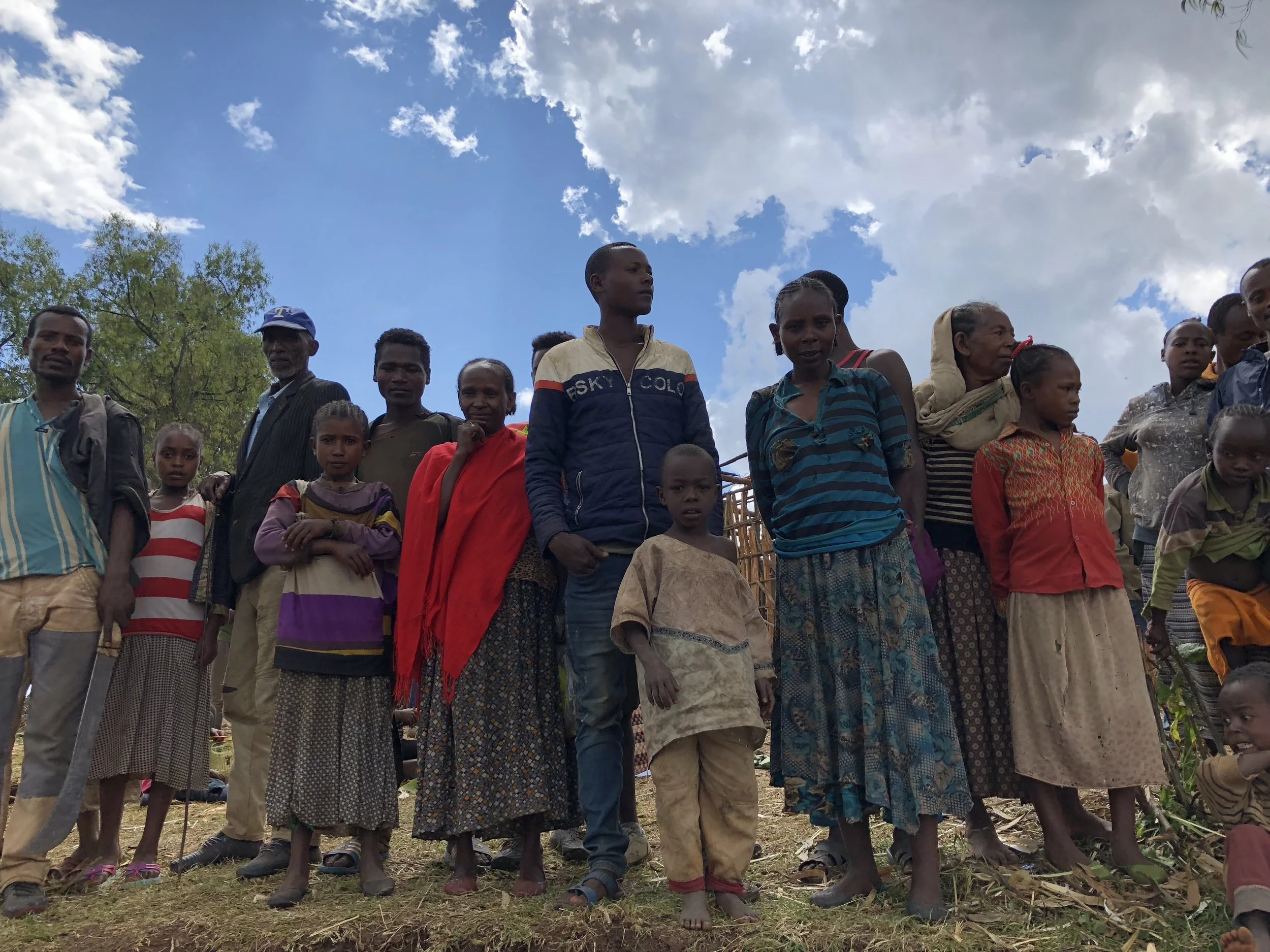 Ethiopia - Sep 2018 - group of IDPs and sky.JPG