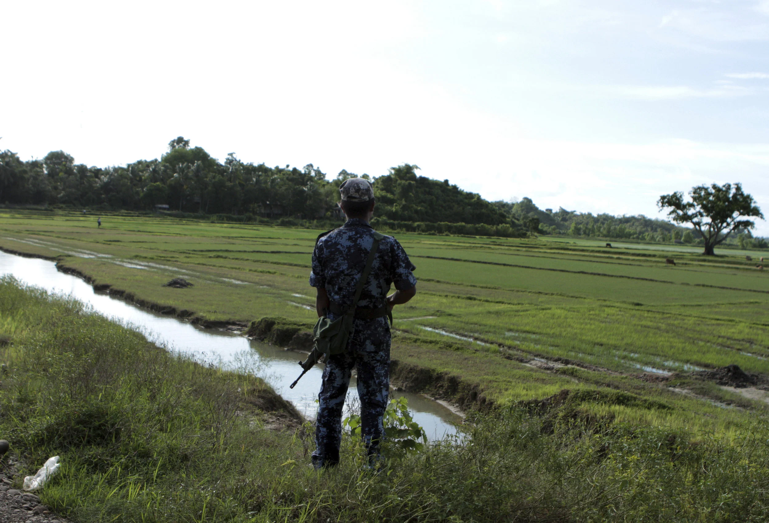 Police officer in Rakhine state, Myanmar. Photo Credit: Min Kyi Thein/AP Photo.