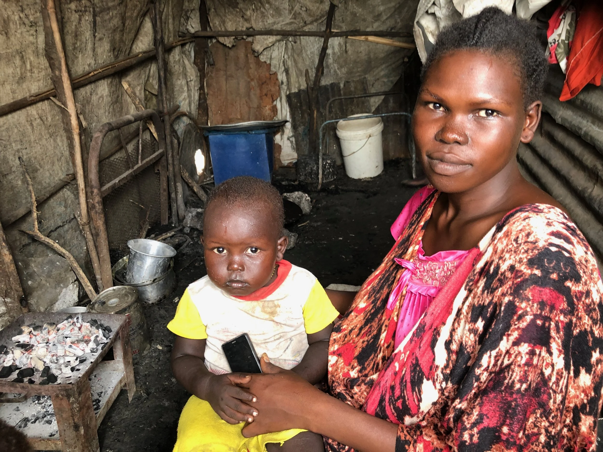 A woman the team interviewed in the Malakal POC, like so many other young mothers, fears leaving the POC because there are still reports of attacks against women and girls around the country.