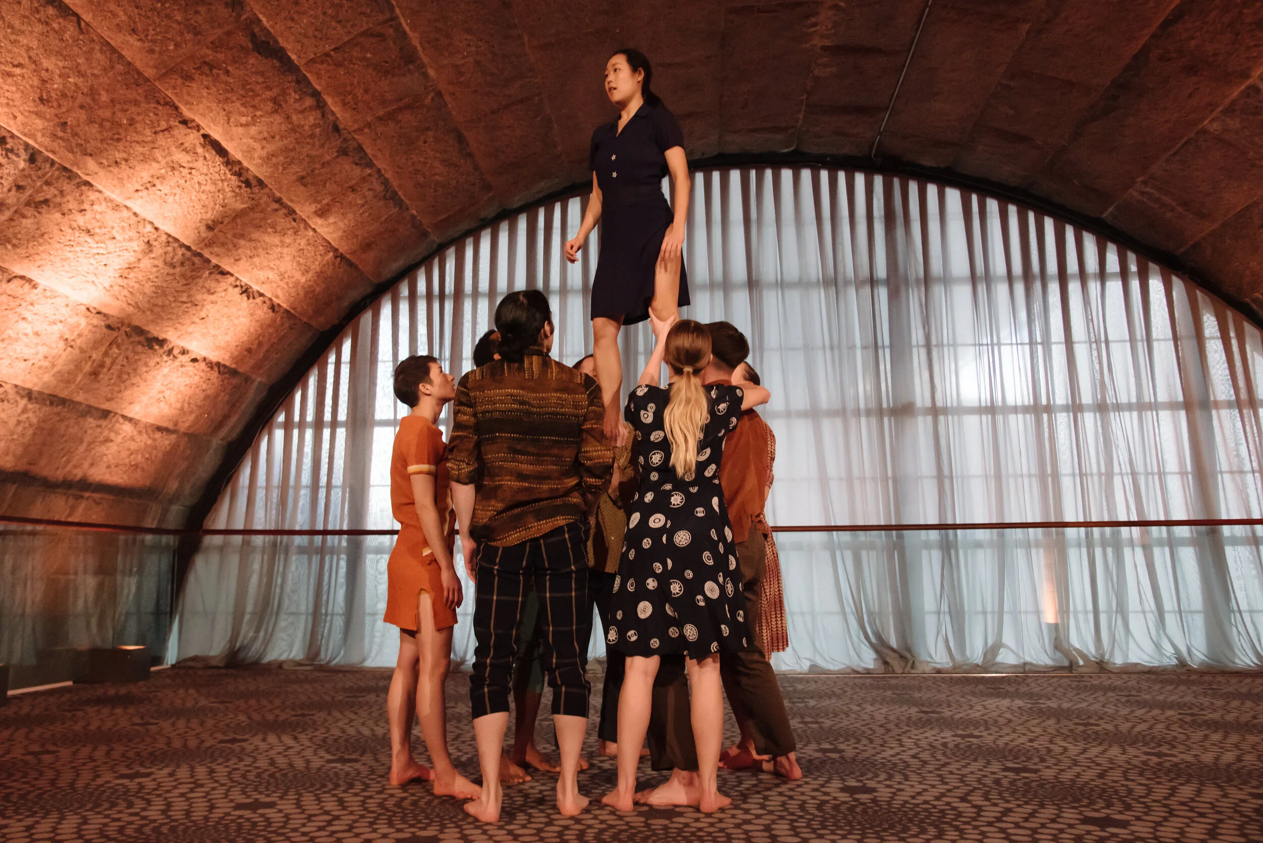  Gallim Dance Company performing "Boat" at Refugees International's 17th Annual New York Circle Act for Refugees at Guastavino's in NYC, NY on Thursday, November 14th 2019. 