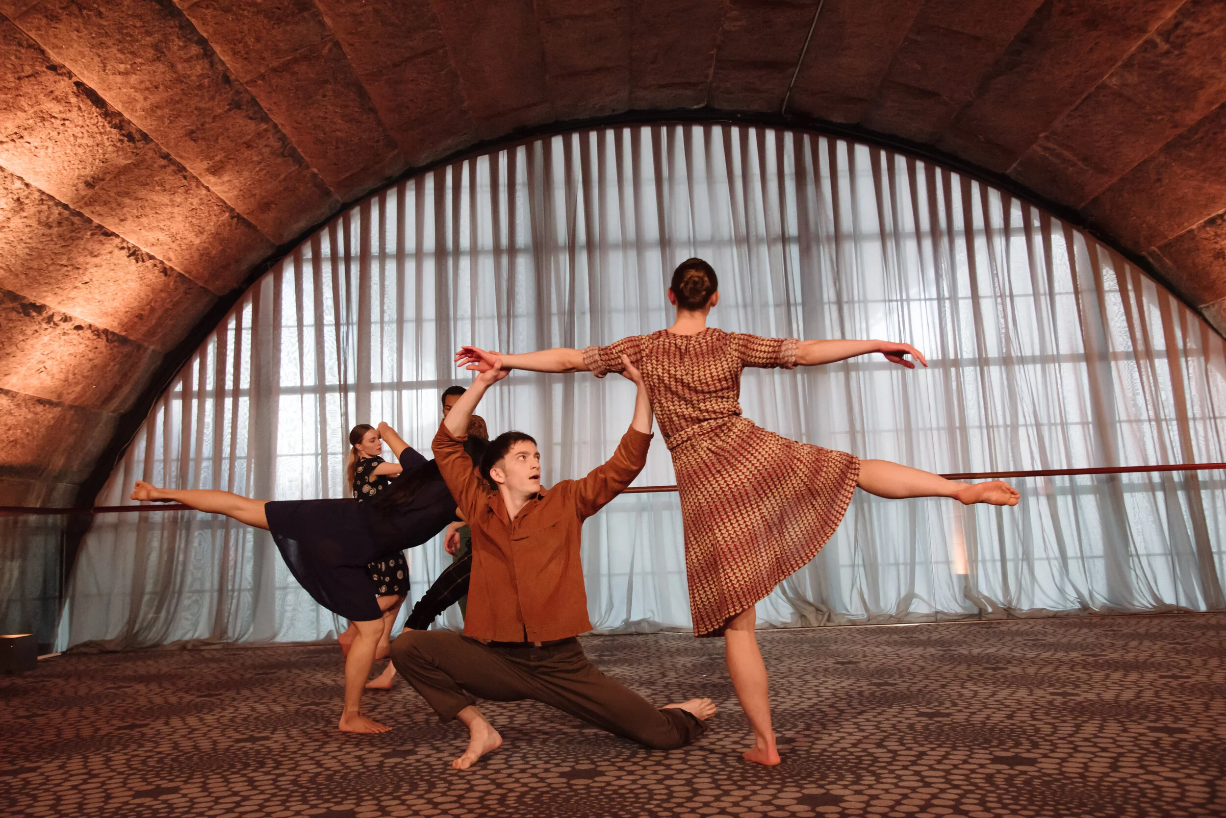  Gallim Dance Company performing "Boat" at Refugees International's 17th Annual New York Circle Act for Refugees at Guastavino's in NYC, NY on Thursday, November 14th 2019. 