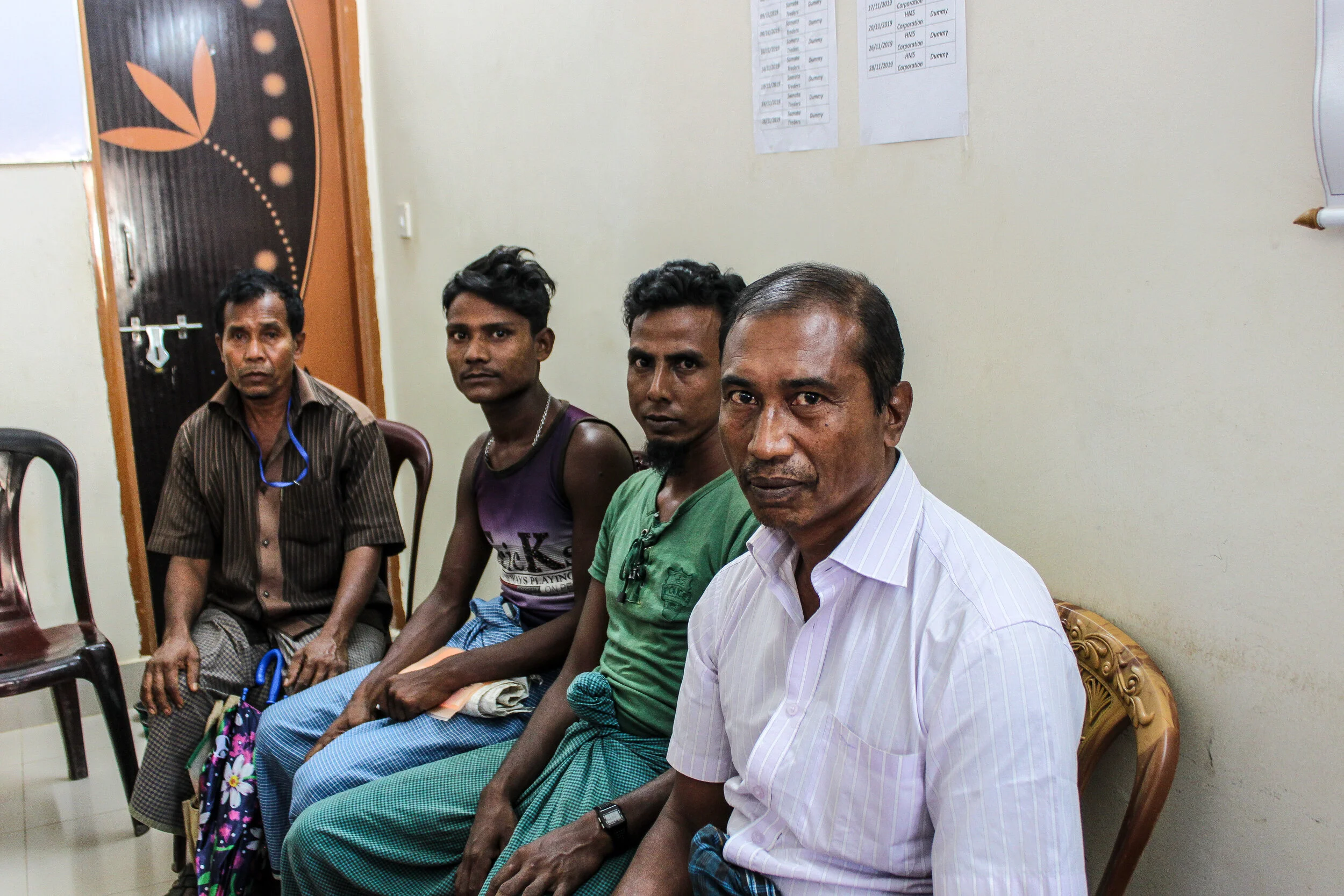 Rohingya men living in the refugee mega-camp in Bangladesh. Photo Credit: Refugees International.