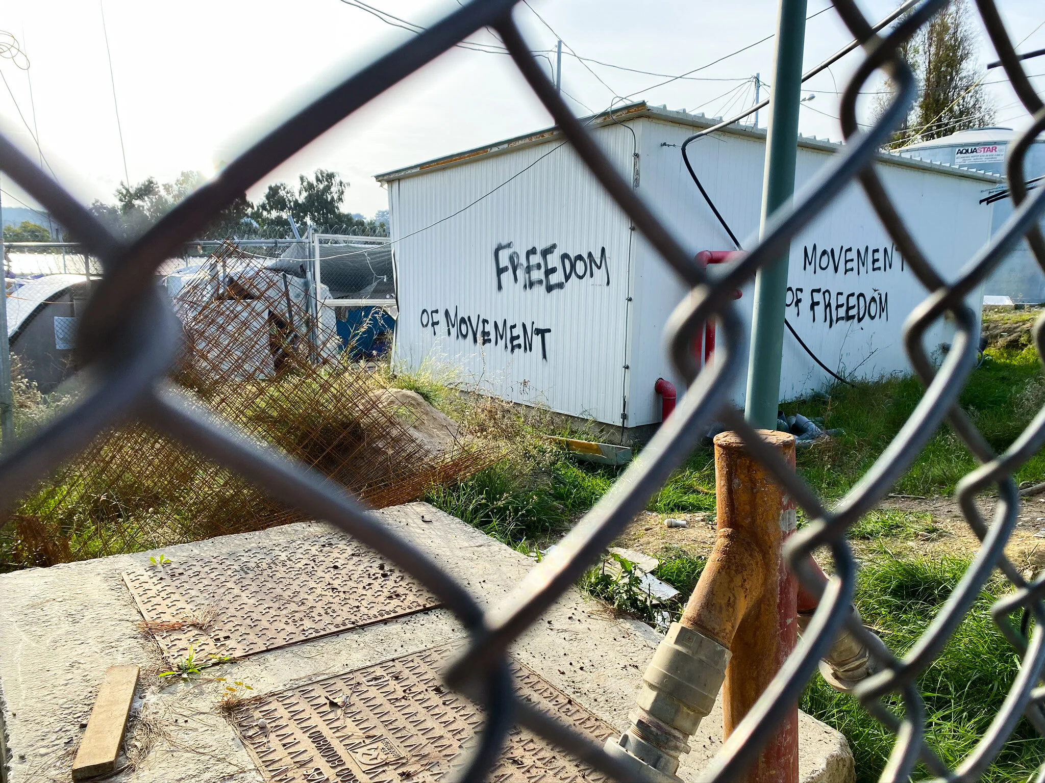 Moria Reception and Identification Center on Lesvos island. Photo Credit: Devon Cone.