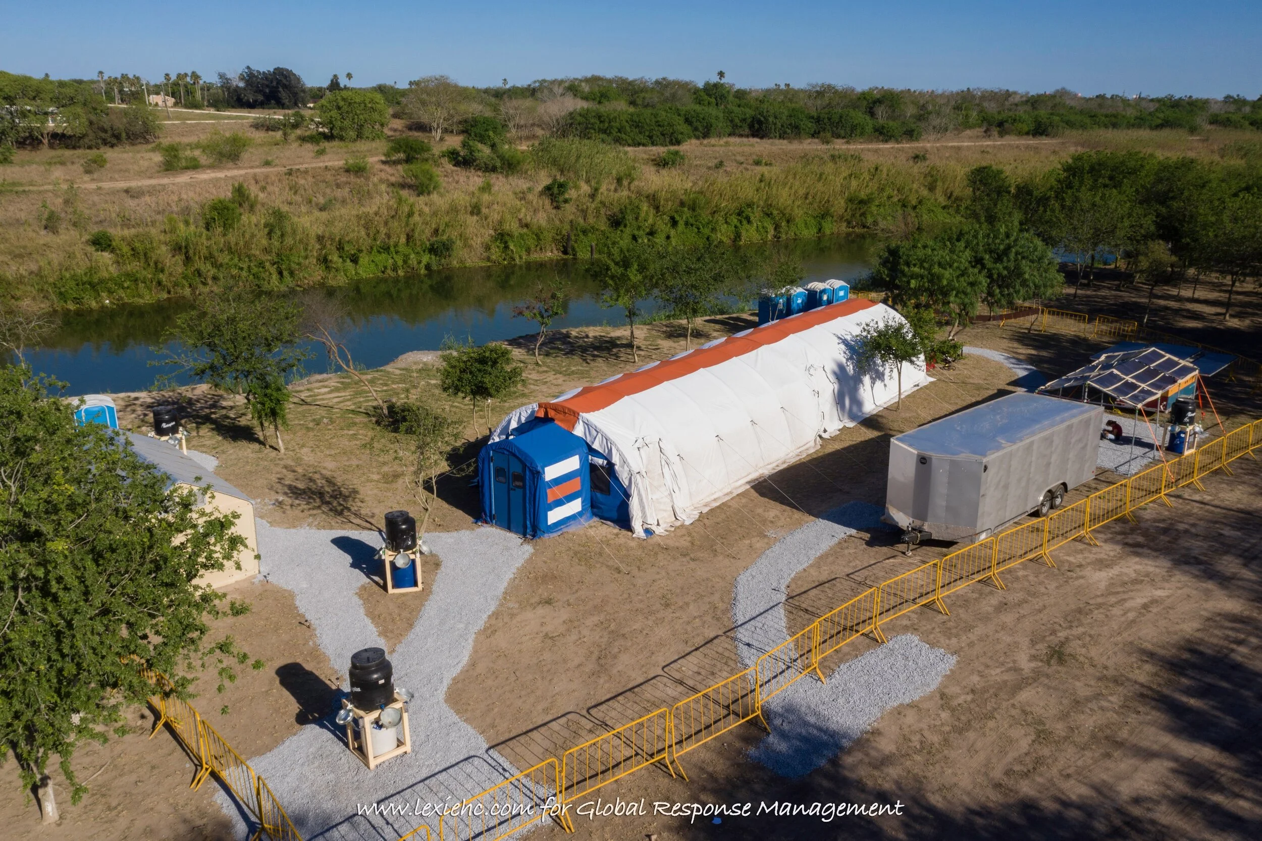 GRM COVID clinic in Matamoros. Photo credit: Andrea Leiner, GRM.