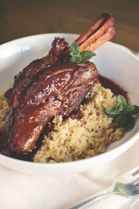 Moroccan Spiced Braised Lamb Shank