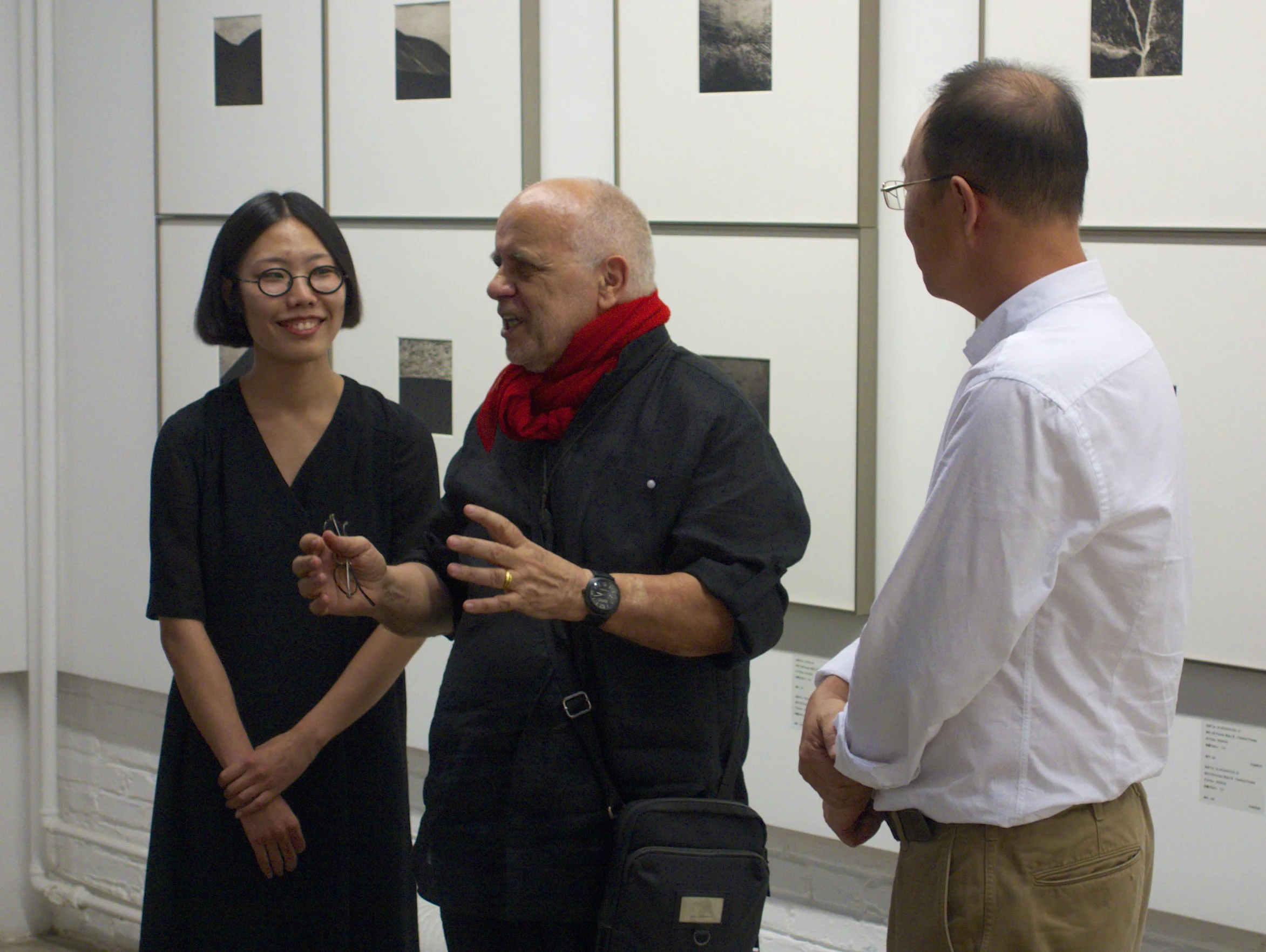 Jean-Claude during his opening on August 16th in Beijing's 798.