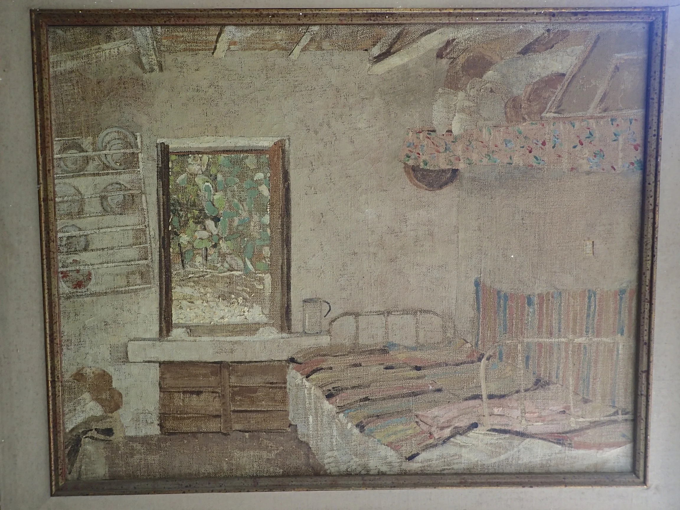 Room in Greece (Bartlett Sr., as taken with a point and shoot camera on Magnus' wall - against the South China sea sunlight coming in from the right)