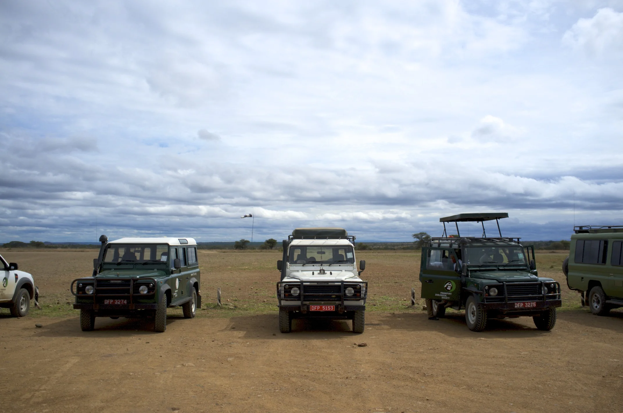 Serengeti Airstrip. Main parking lot and runway (2011).