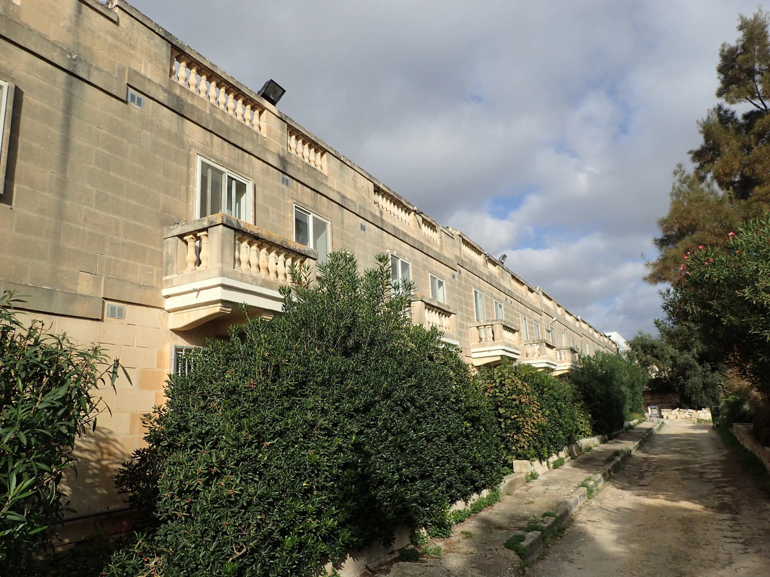 Malta University Residence as seen during the morning exercise.