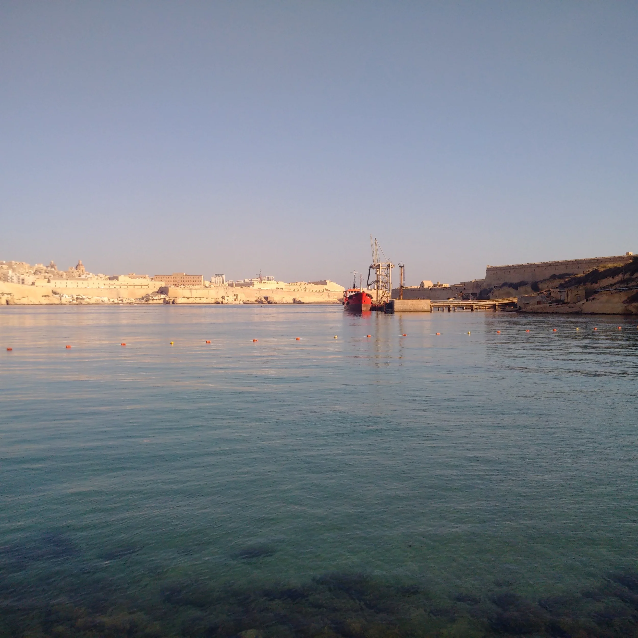 Rinella Bay (Malta) on an early morning in June 2016