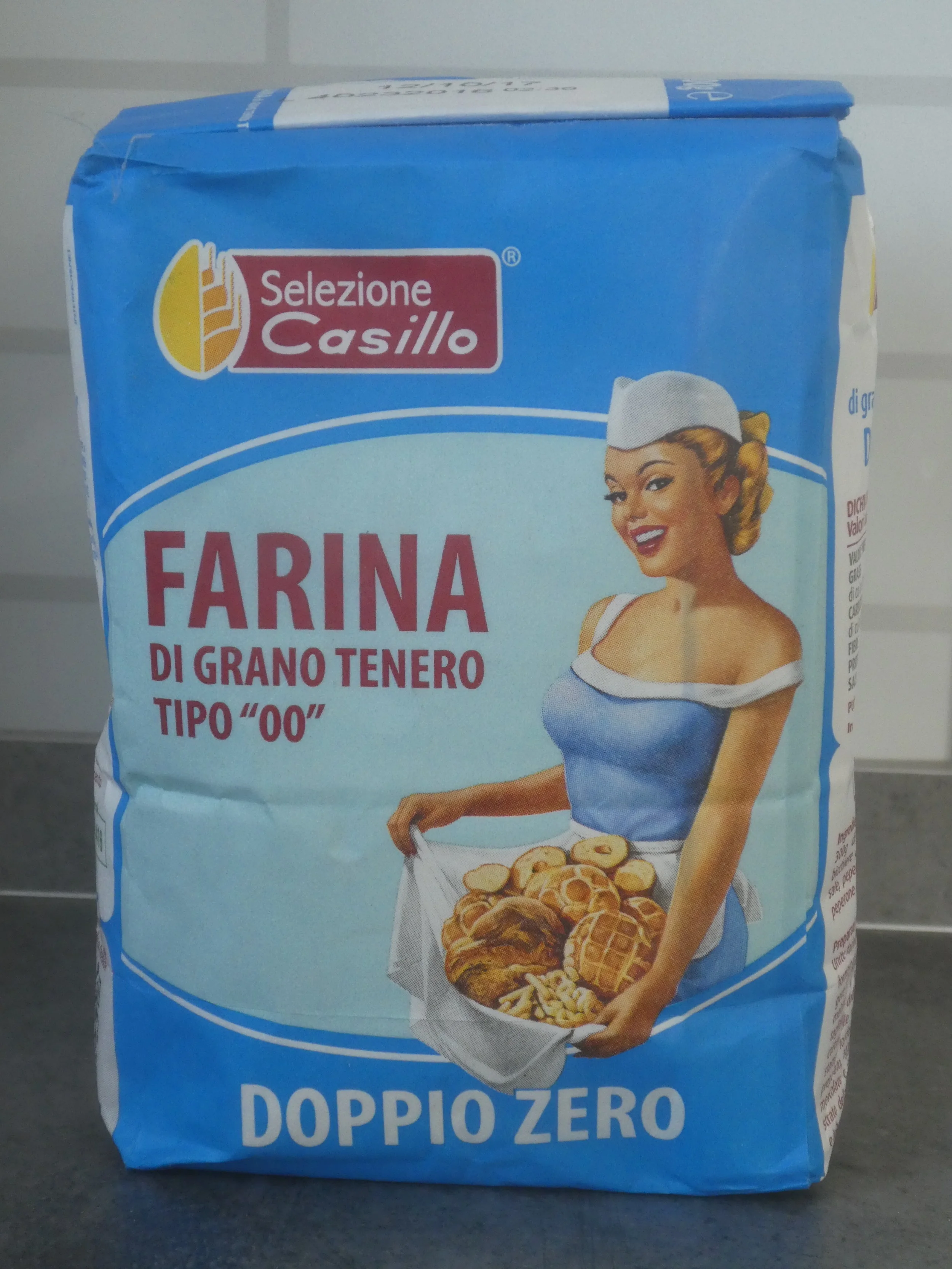Obviously Italian wheat flour, Type Double Zero.