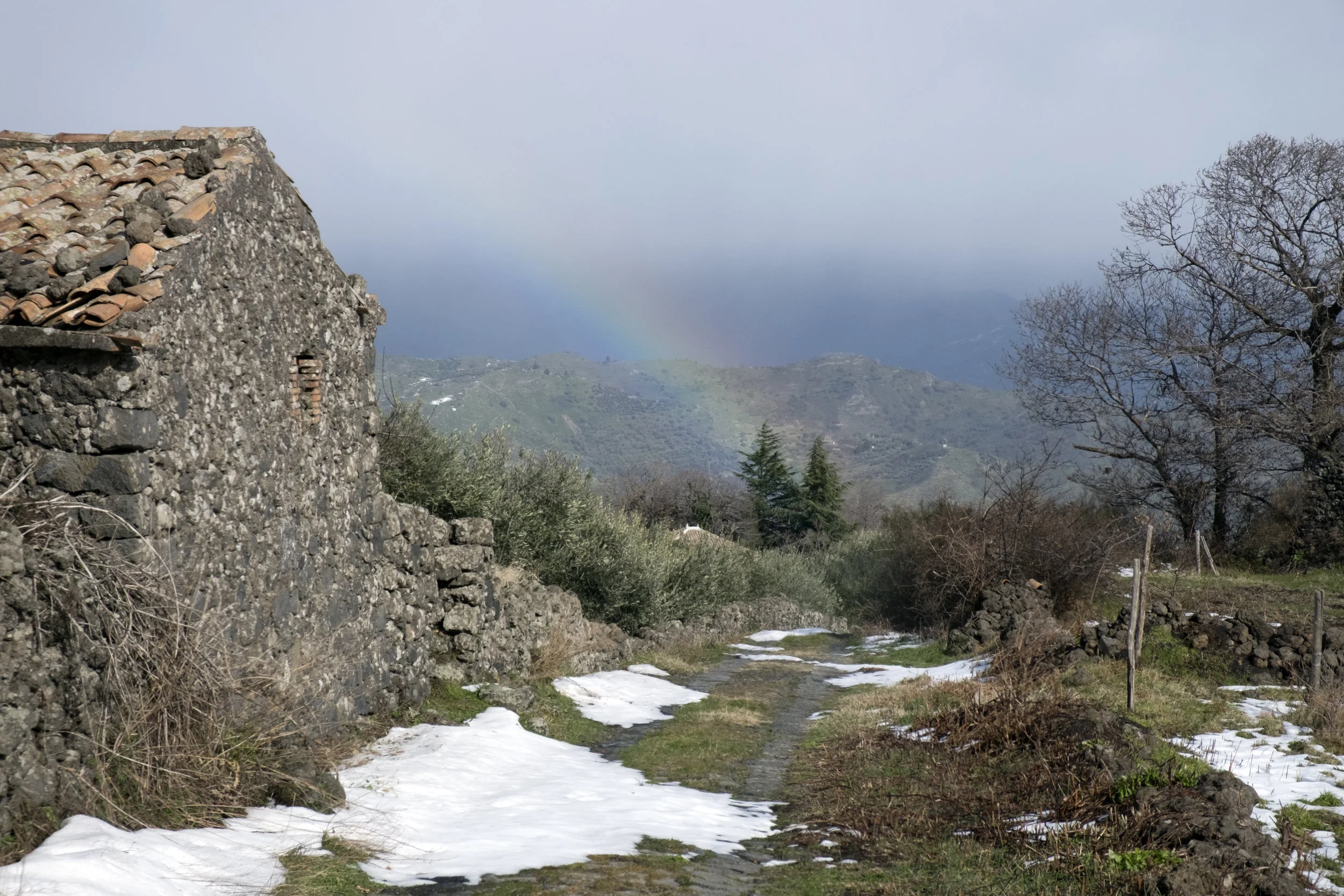 Hiking trail at the North-East Etna.
