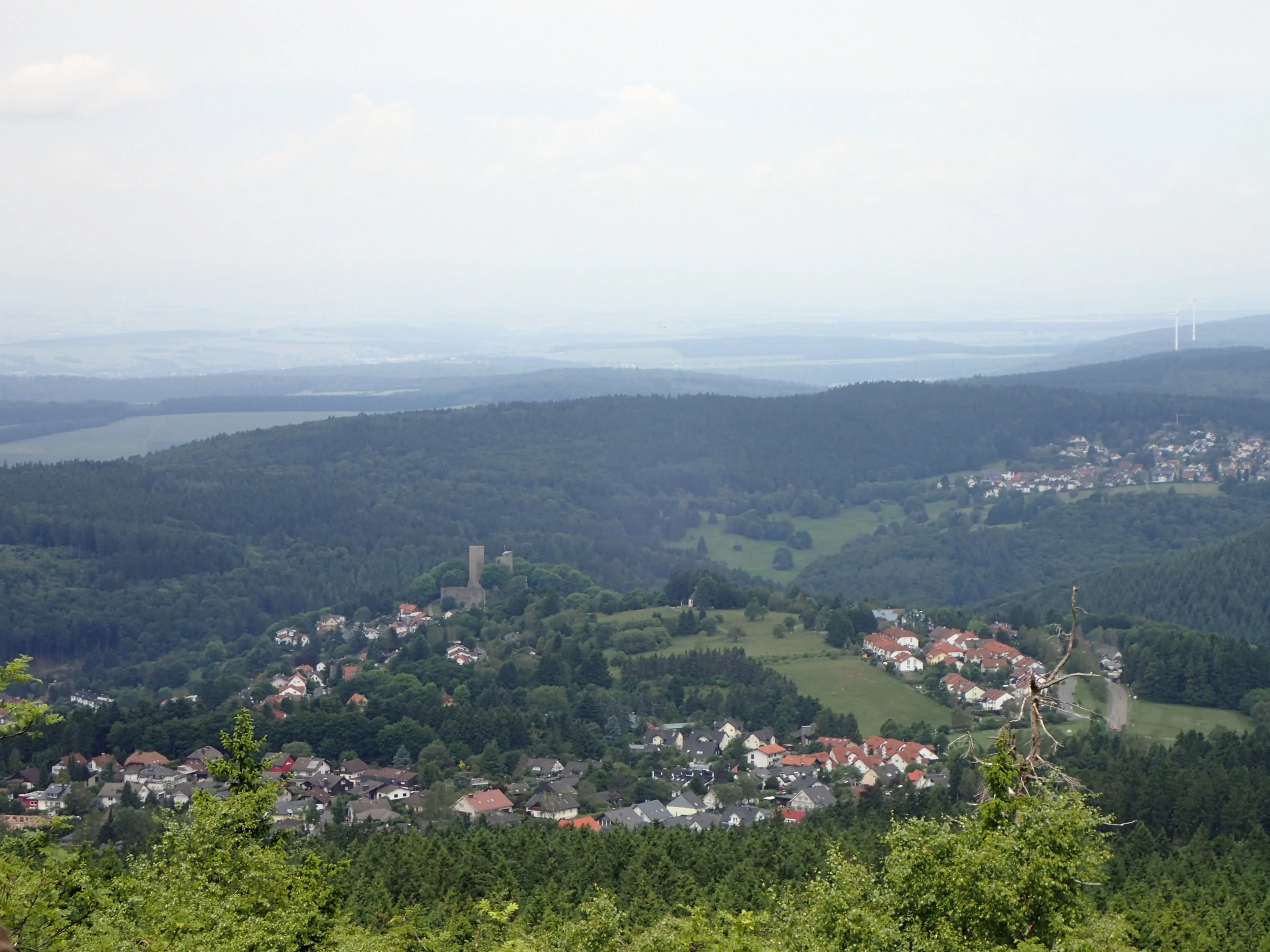 View from Grosser Feldberg into the Taunus.
