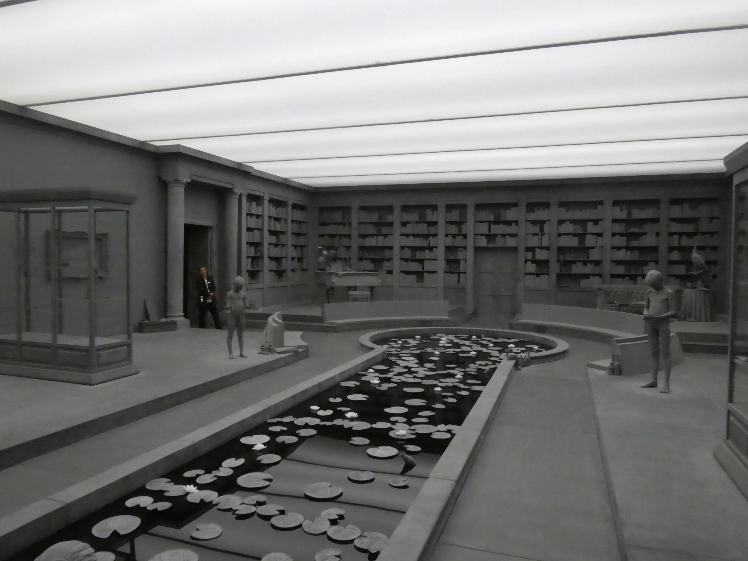 Long view on "The Collector's House" by Hans Op De Beek