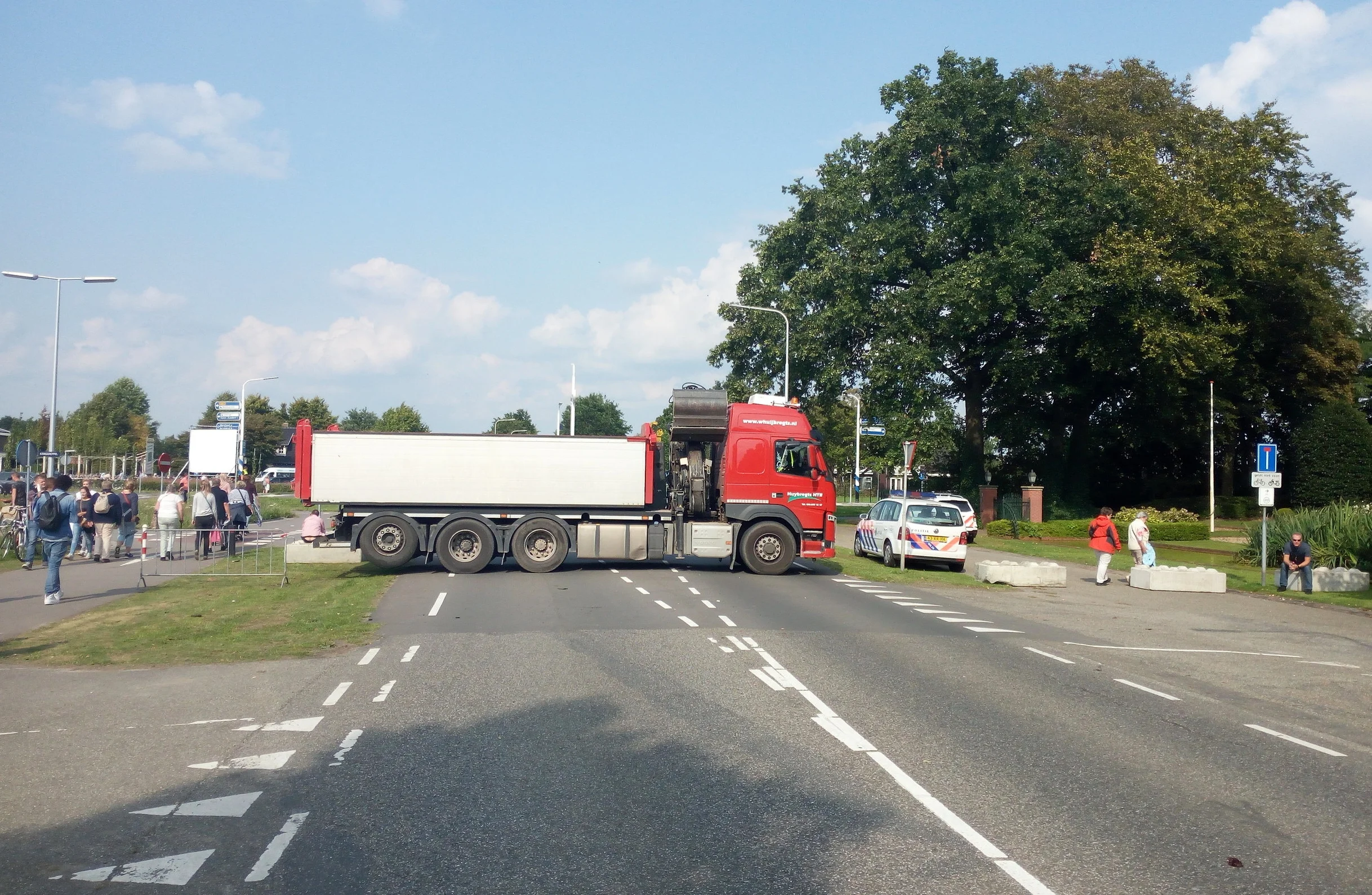 The entrance to the party (here in Zundert) in the new age of terrorism. 