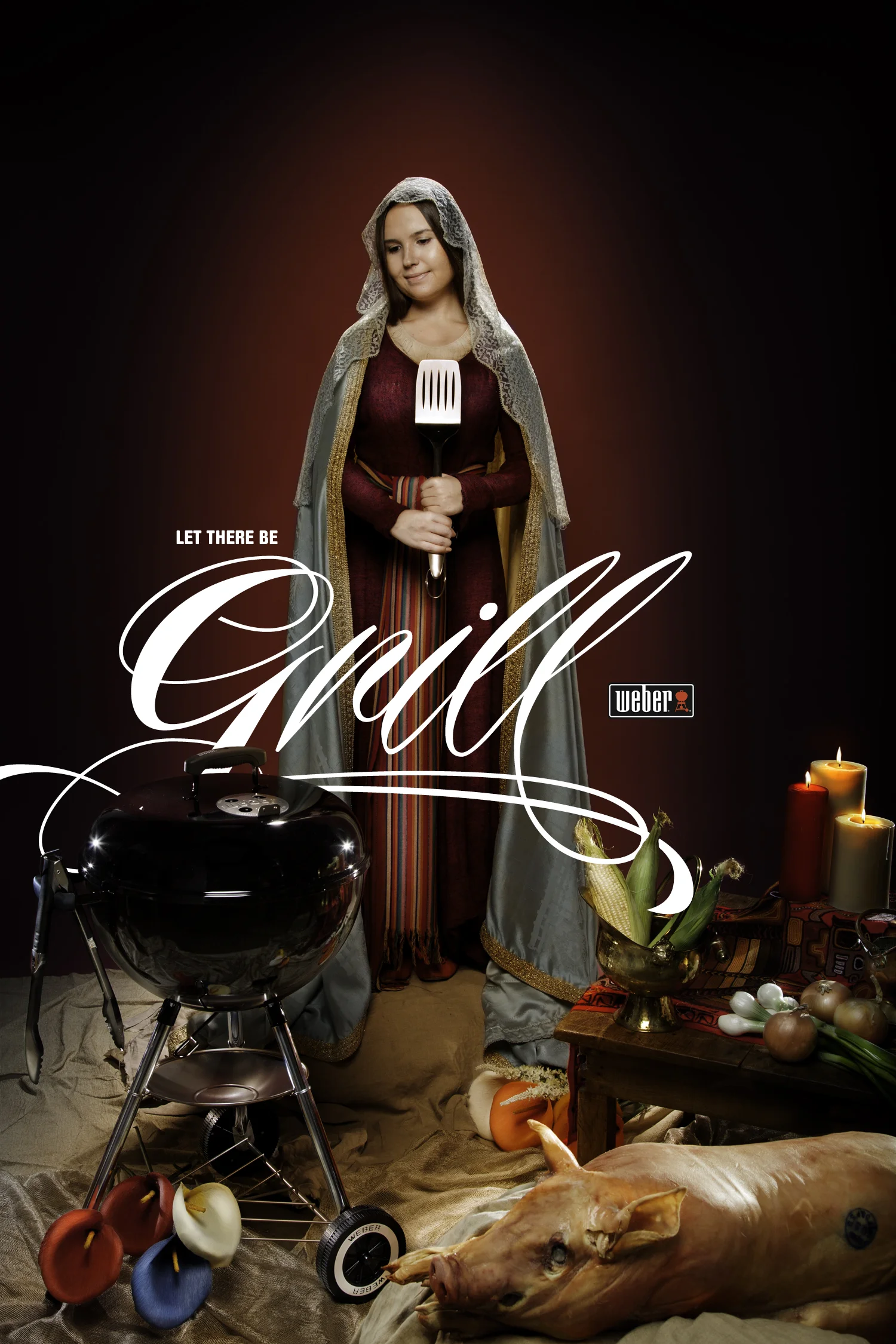 Our Lady of the Grill Art Director / Copywriter : Chris Gilbert Photography: J esse Narducci (portfolio: here)