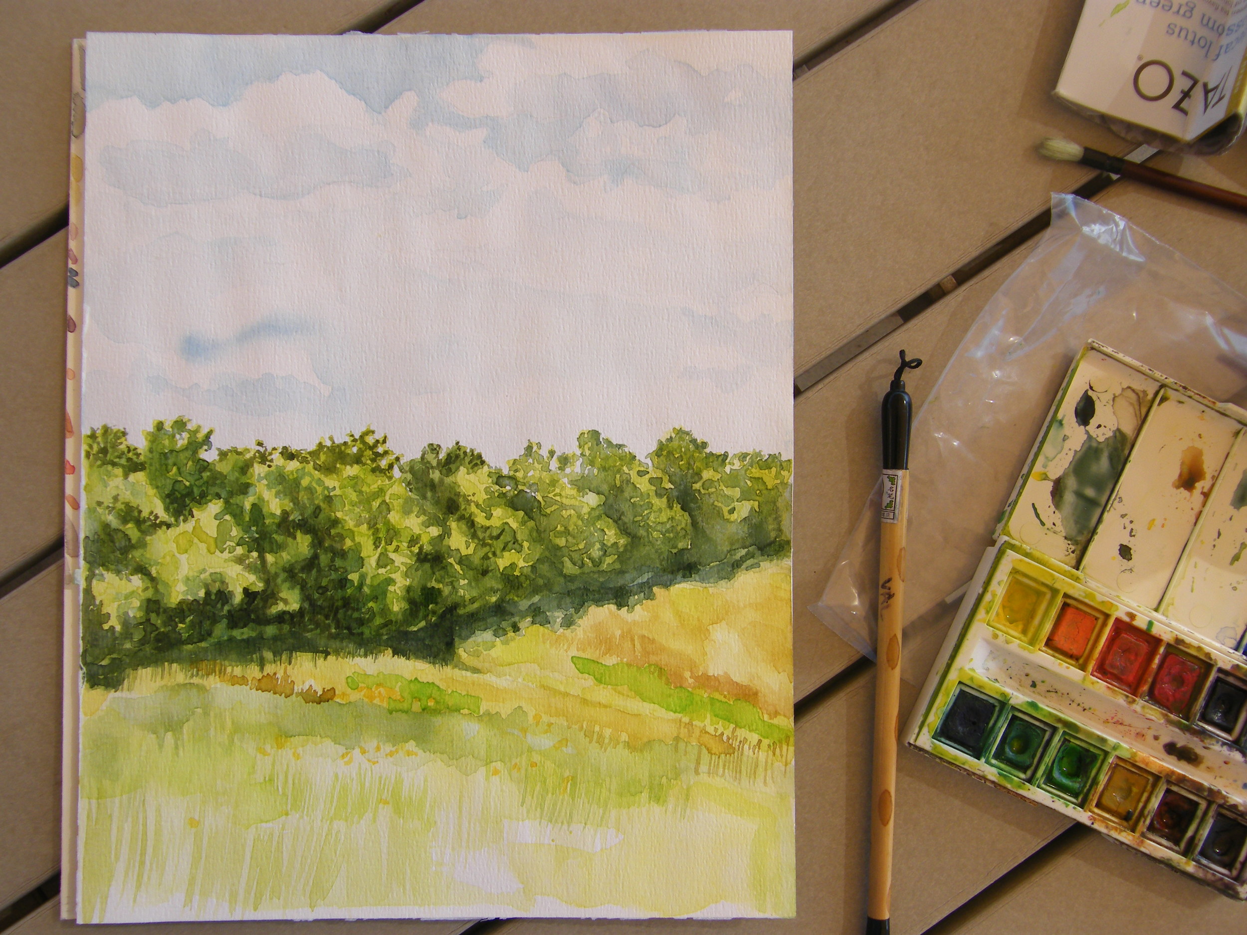 Osage oranges, a couple of hours into it