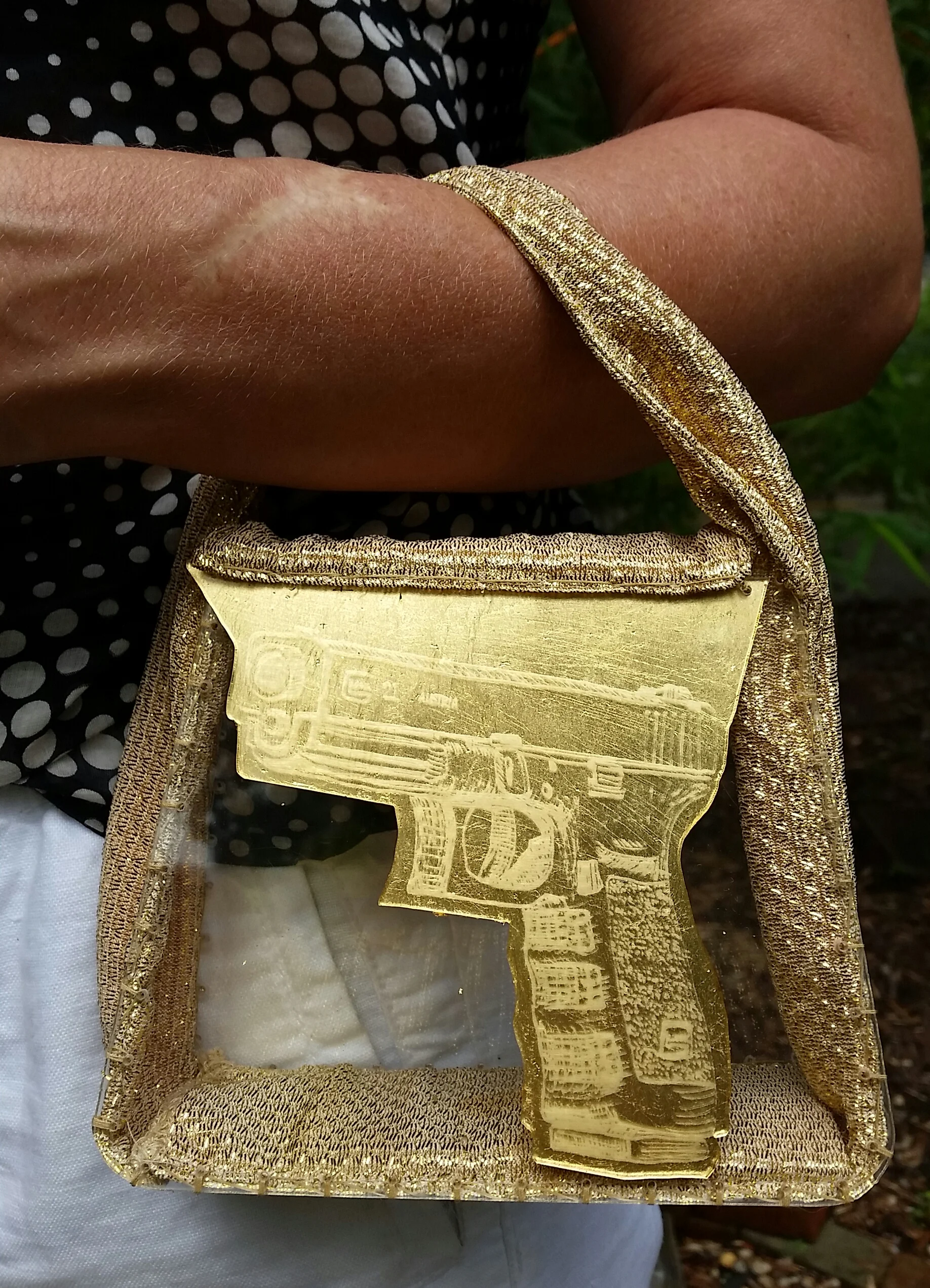 Little Gold Glock, in situ
