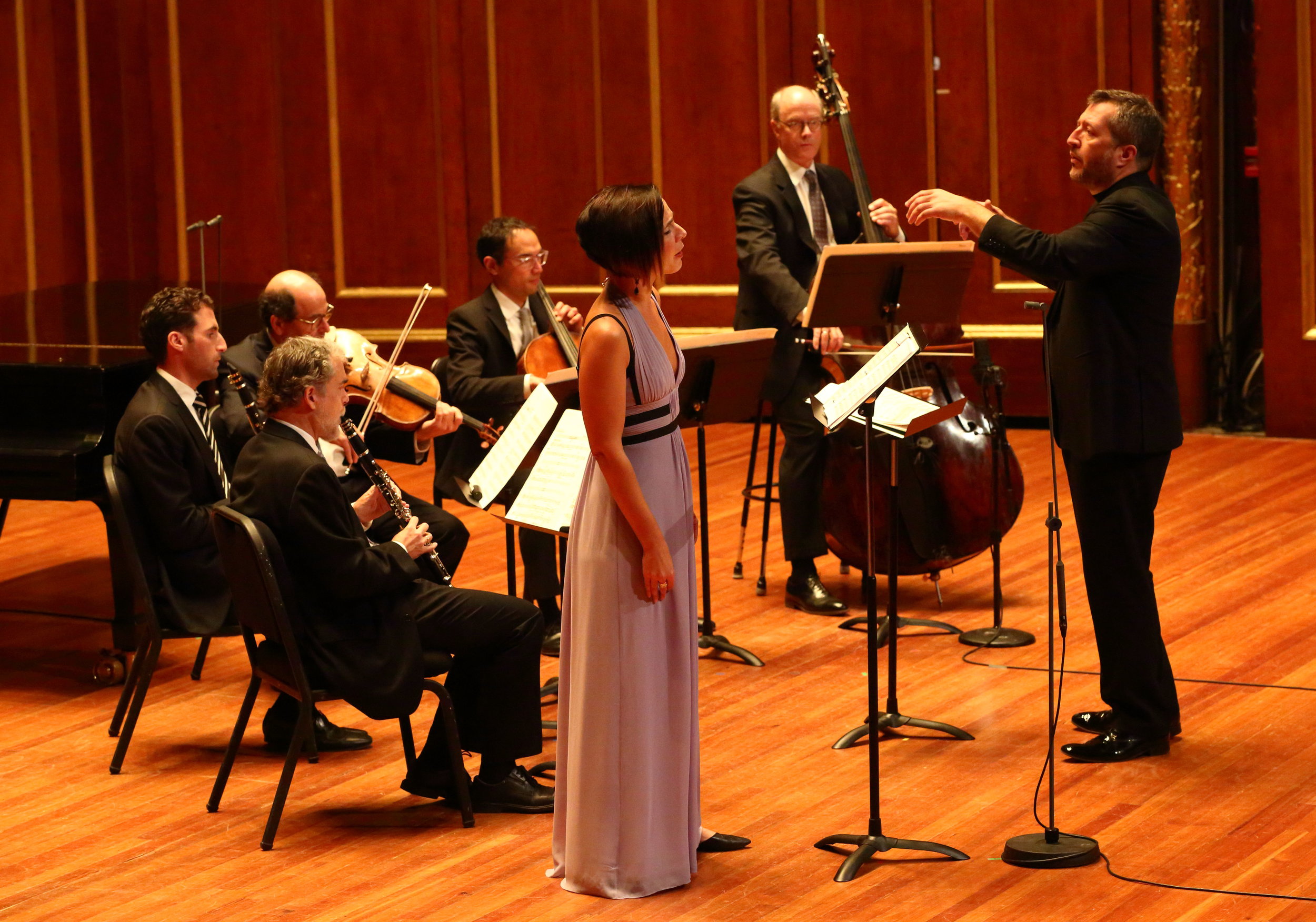 Thomas Adès conducts the Boston Symphony Chamber Players and mezzo Kelly O'Connor, Sunday, Oct. 30 at Jordan Hall. Hilary Scott photograph