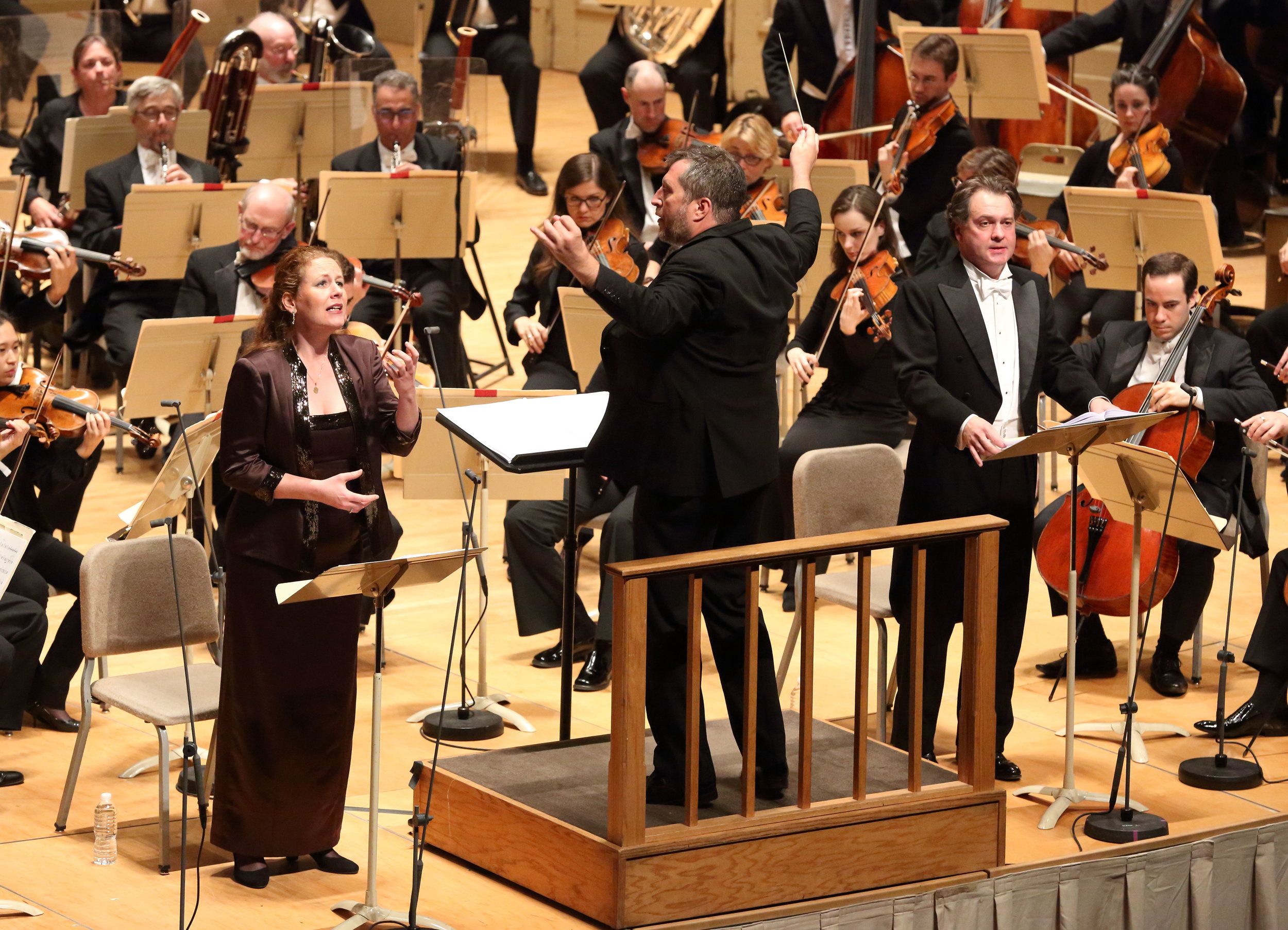 Thomas Adès conducts the Boston Symphony Orchestra, with mezzo Christianne Stotijn and baritone Mark Stone. 3 November 2016.