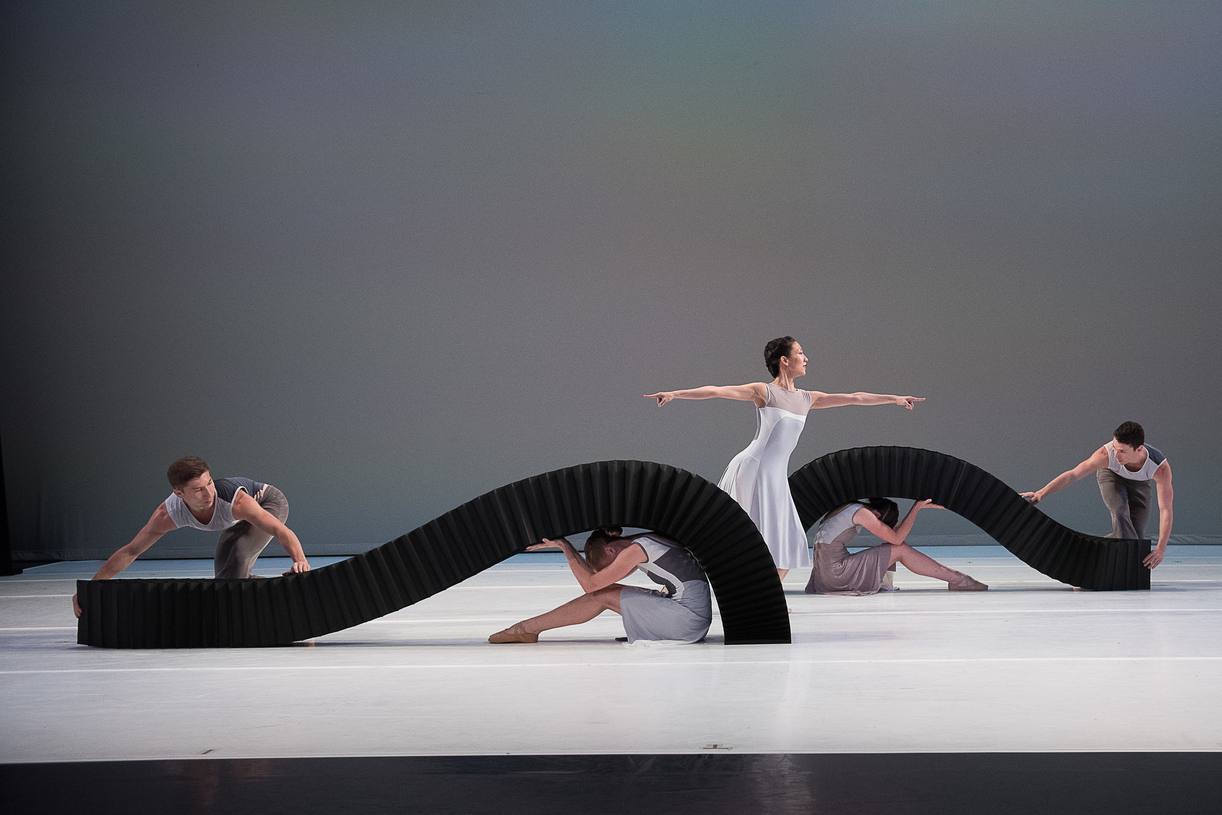 Jessica Lang Dance, in "Lyric Pieces," Thursday, July 6 in the Ted Shawn Theatre at Jacob's Pillow. Christopher Duggan photograph.
