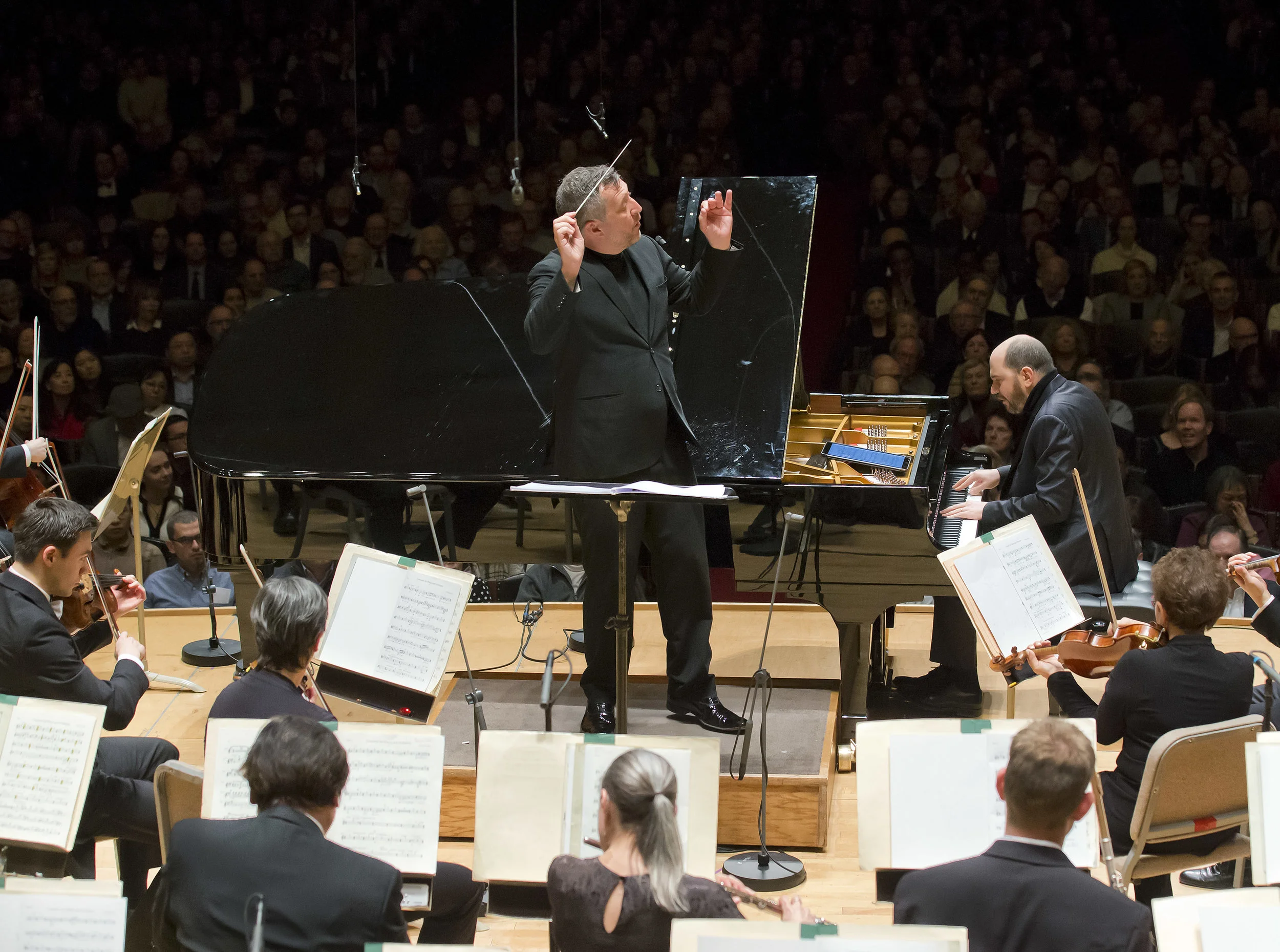 Thomas Adès conducts the Boston Symphony Orchestra, with Kirill Gerstein at the piano. Thursday, March 7, 2019 at Symphony Hall. Winslow Townson photograph