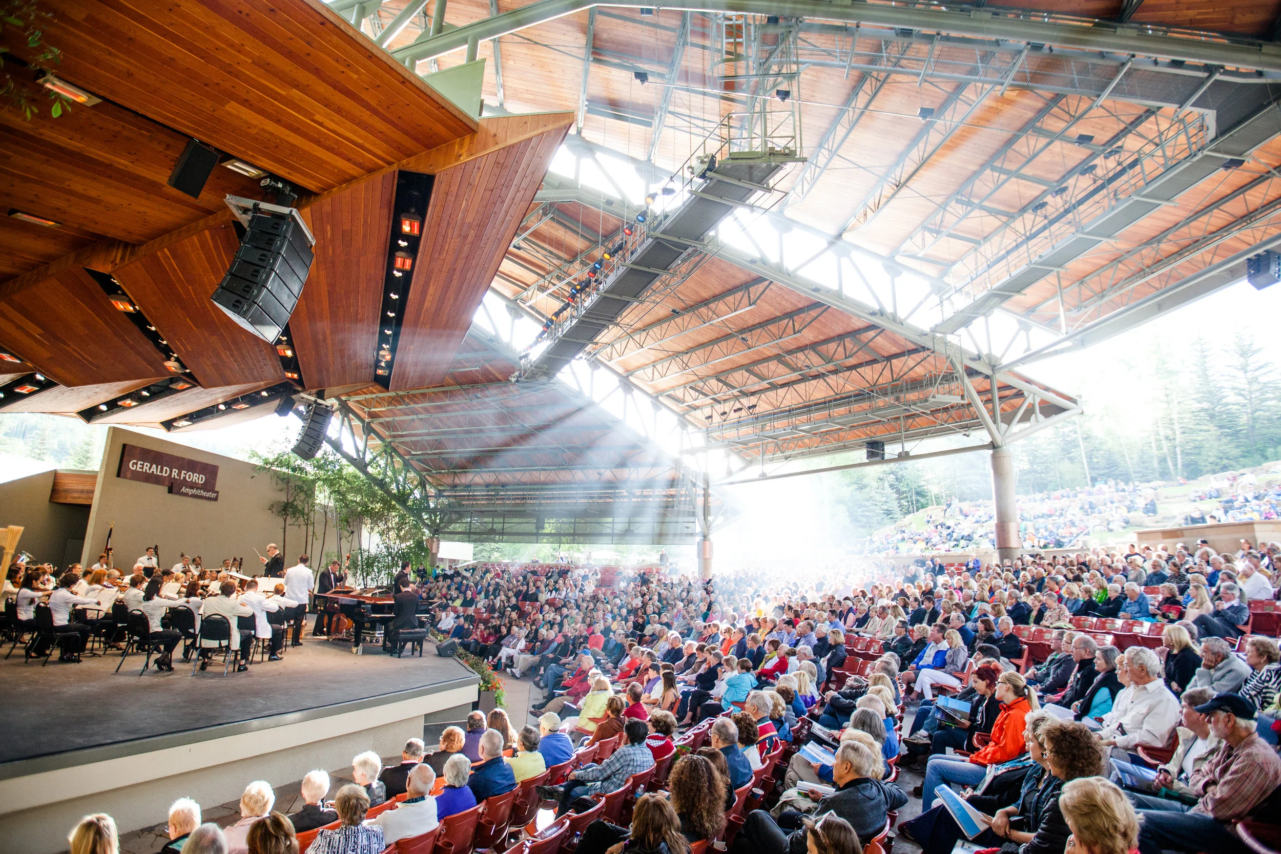 Bravo Vail! hosts concerts in the Gerald R Ford Amphitheater. Zach Mahone photograph