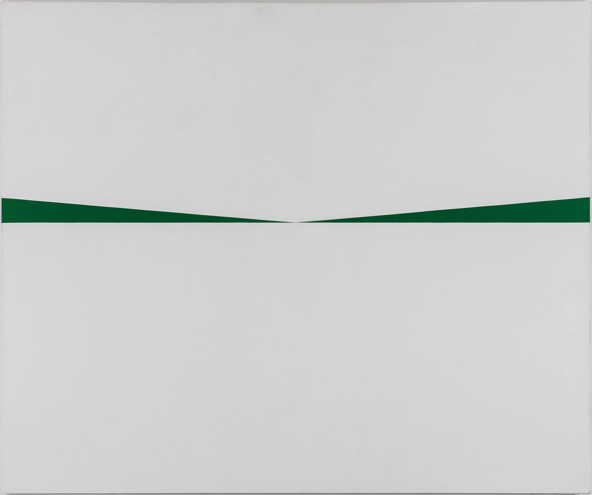 Carmen Herrara’s Blanco y Verde, part of the Museum of Fine Arts 19th amendment exhibition, Women Take the Floor.