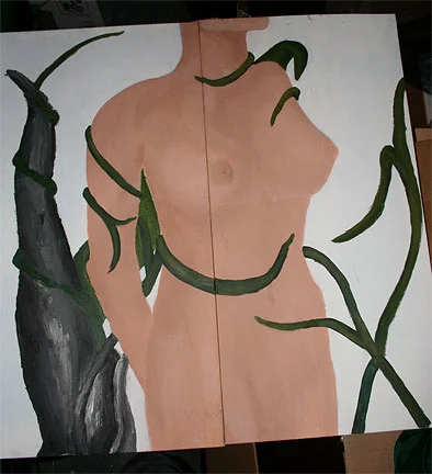 "Eve, Revisited", Acrylic on canvas. 1994