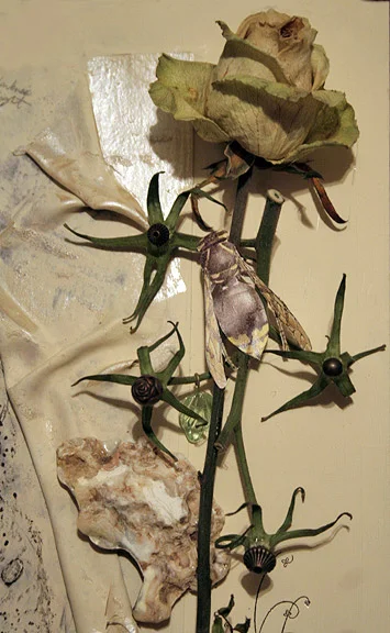 "Without Darkness There is No Light" (detail), Assemblage, 2000