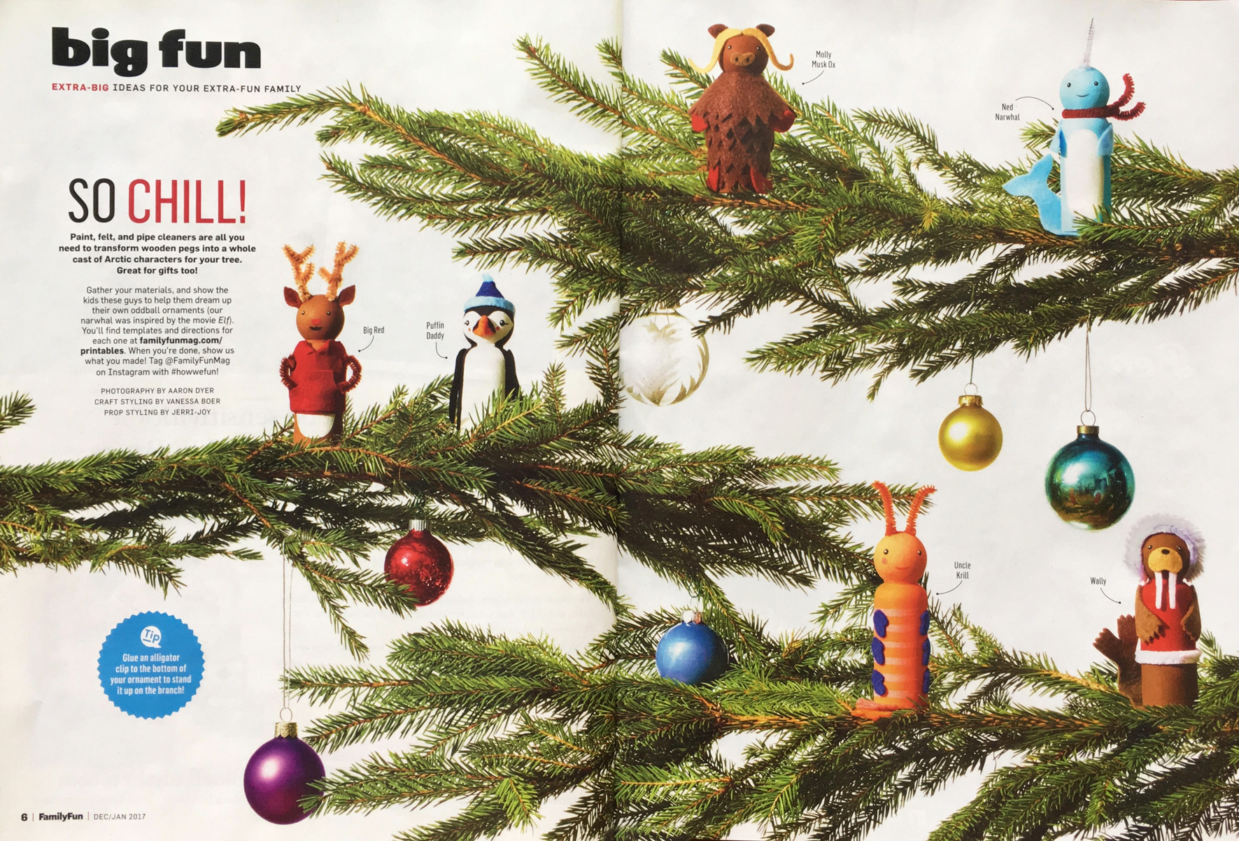 Peg Doll Ornaments // FamilyFun for Parents Magazine