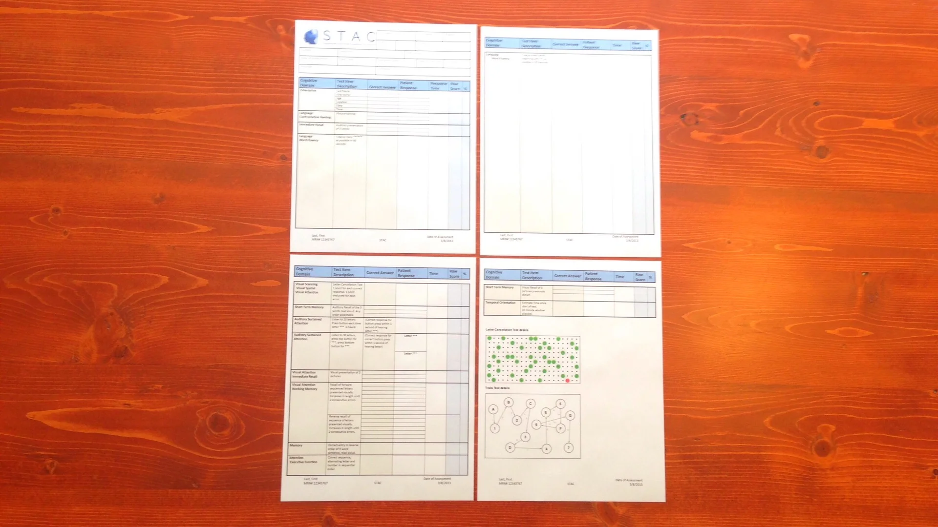 Cognition assessment 