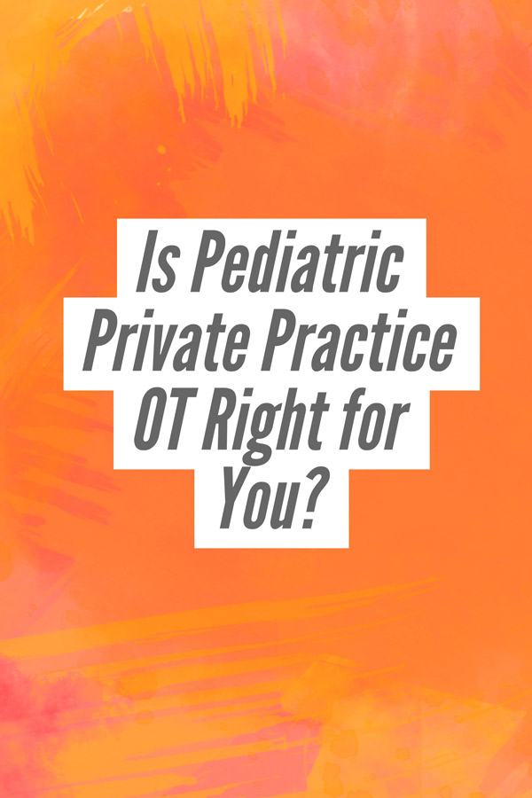 Is pediatric private practice OT the right area for you to work in? Check out this interview and more at otpotential.com/interviews. 