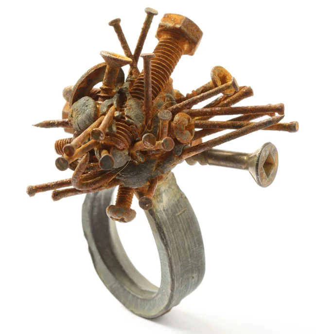 Karl Fritsch Screw ring from Unexpected Pleasures at The Design Museum earlier this year.