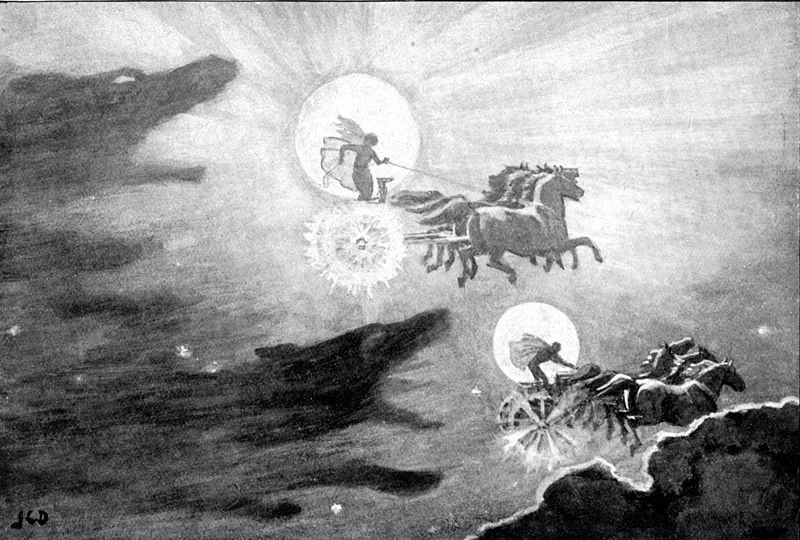 The Wolves Pursuing Sol & Mani John Charles Dollman (1851–1934)