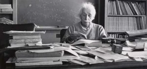 "If a cluttered desk is a sign of a cluttered mind, of what, then, is an empty desk a sign?" Albert Einstein