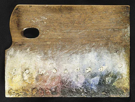 My favourite of these is this palette of Georges Seurat, conjouring up an image of conspiring figures wrapped in colourful cloaks.
