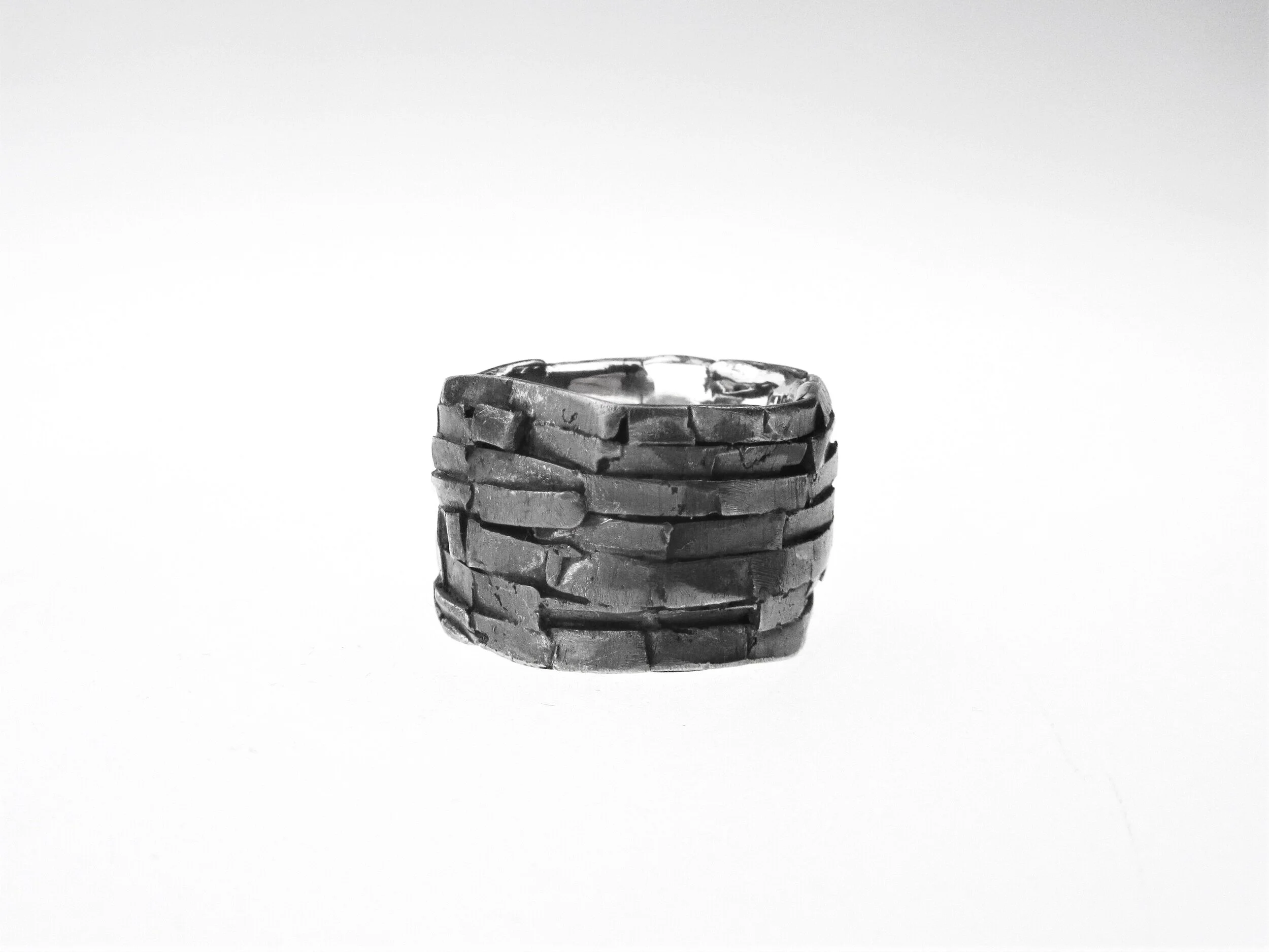 Caddis Collection-House of Bricks Ring Silver