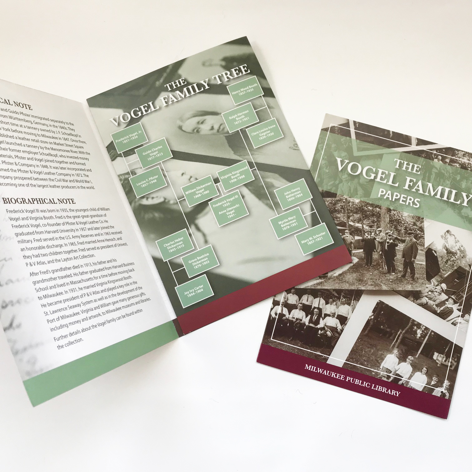 tri-fold brochure, Milwaukee Public Library
