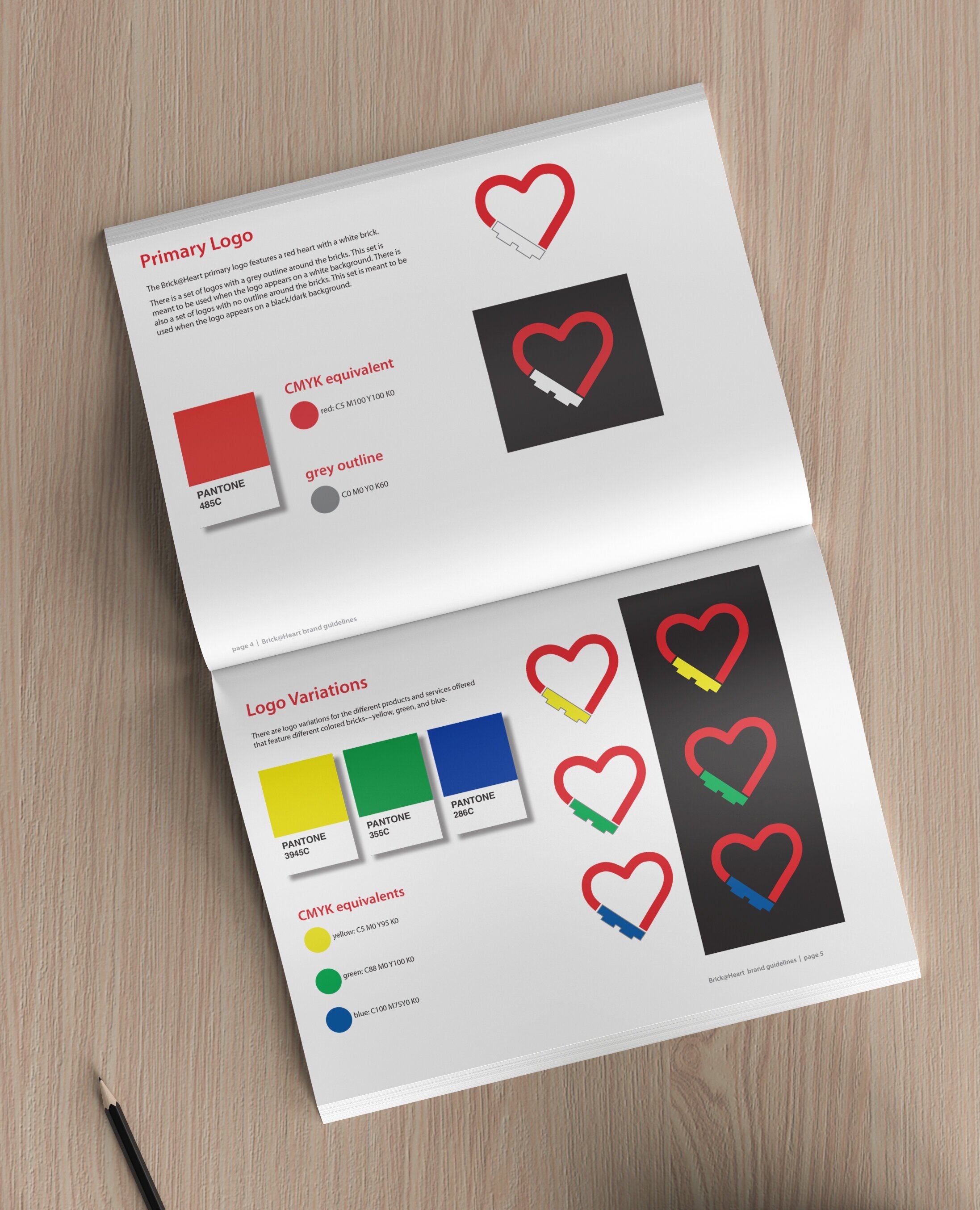 Logo Design & Branding Guidelines, Brick@Heart