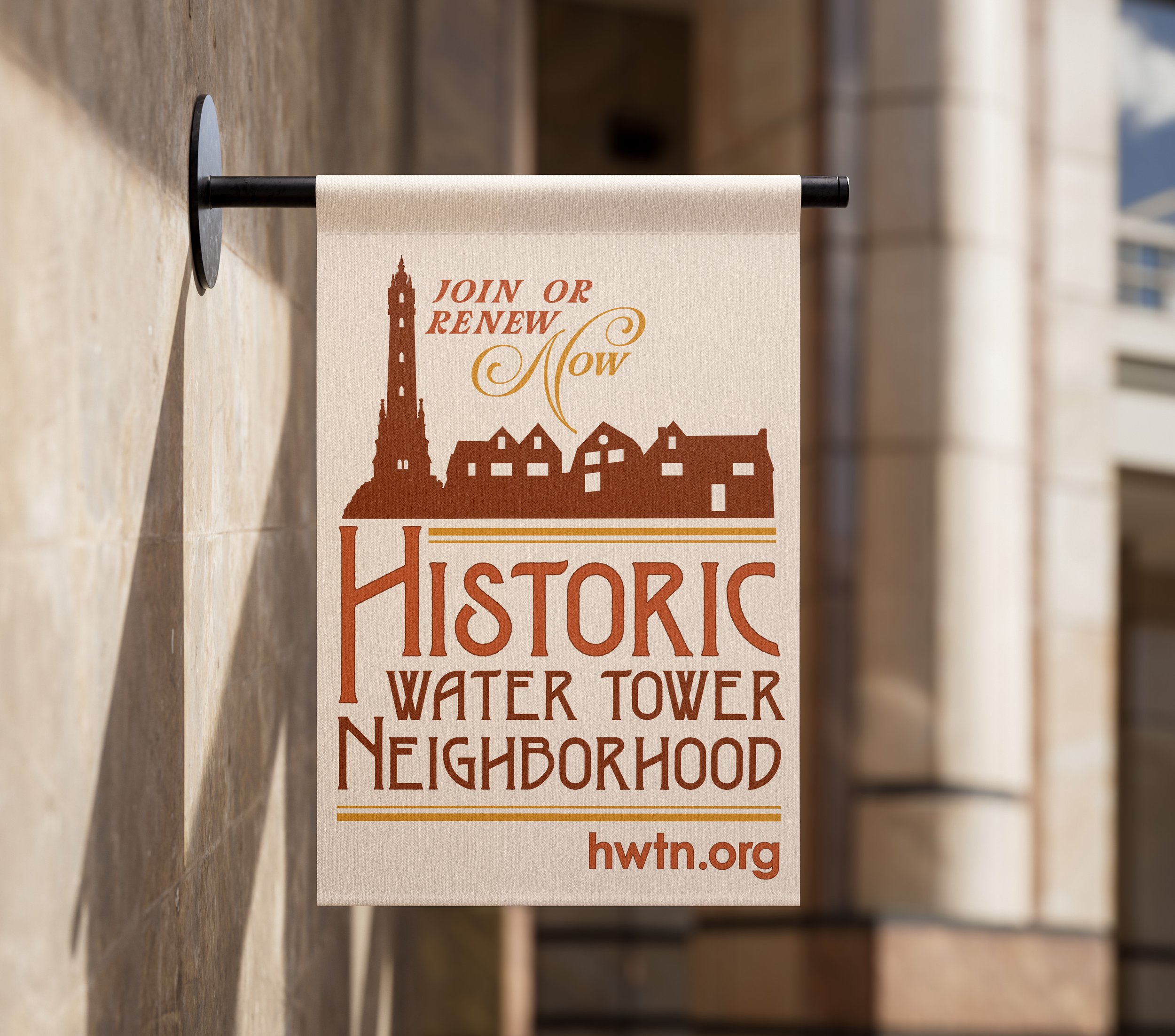 Outdoor Signage, Historic Water Tower Neighborhood