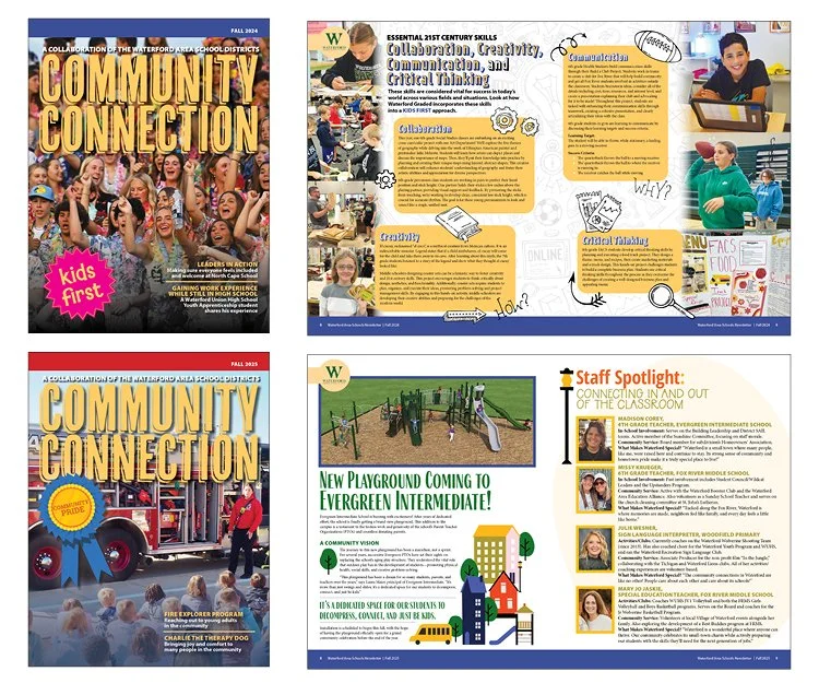 Newsletter Design, Waterford Graded School District