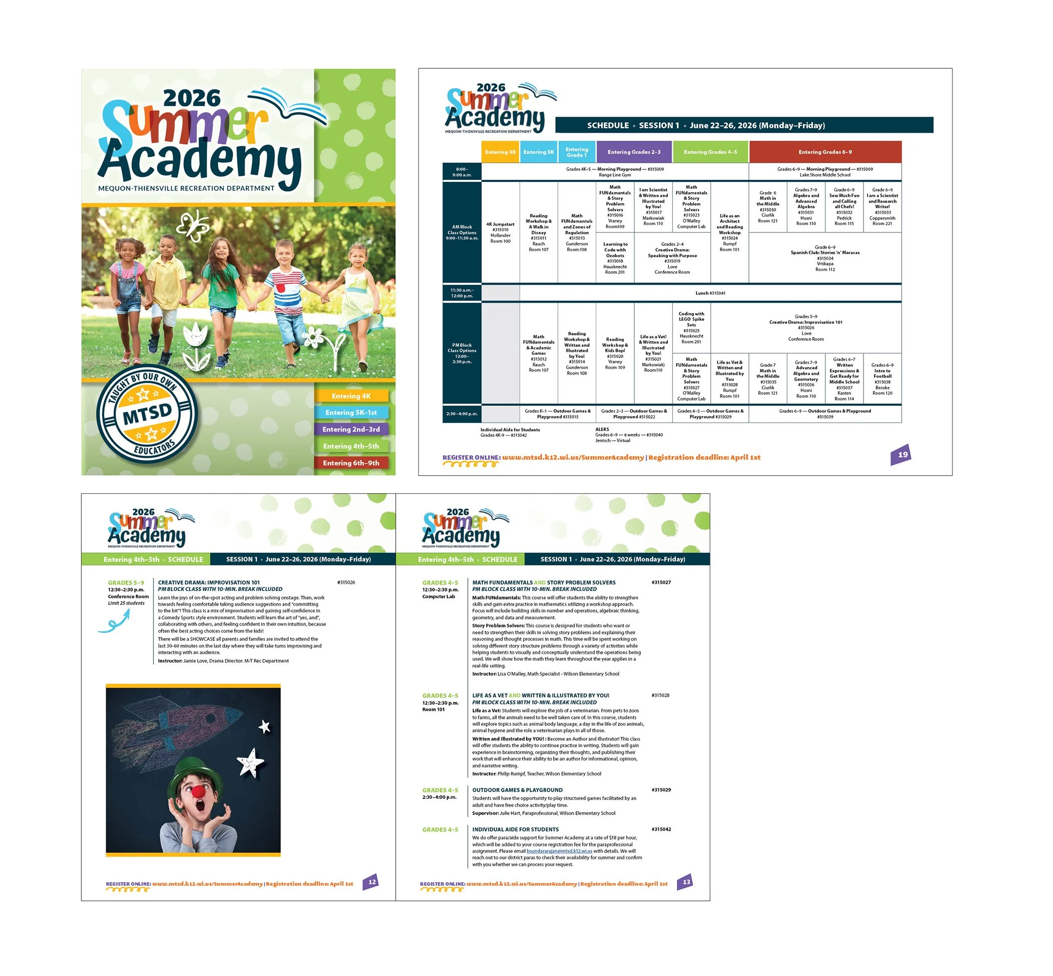 Summer Recreation Guide, Mequon-Thiensville School District